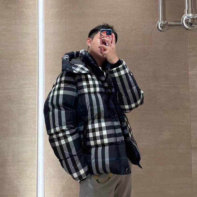 Burberry Inspired Plaid Down Jacket: Warm, Stylish, and Comfortable 2 i1728173175 8342 7
