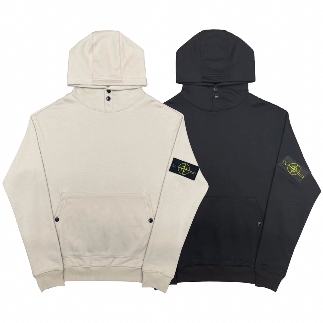 Stone Island Vêtements Sweats À Capuche Couleur abricot Noir Top à capuche