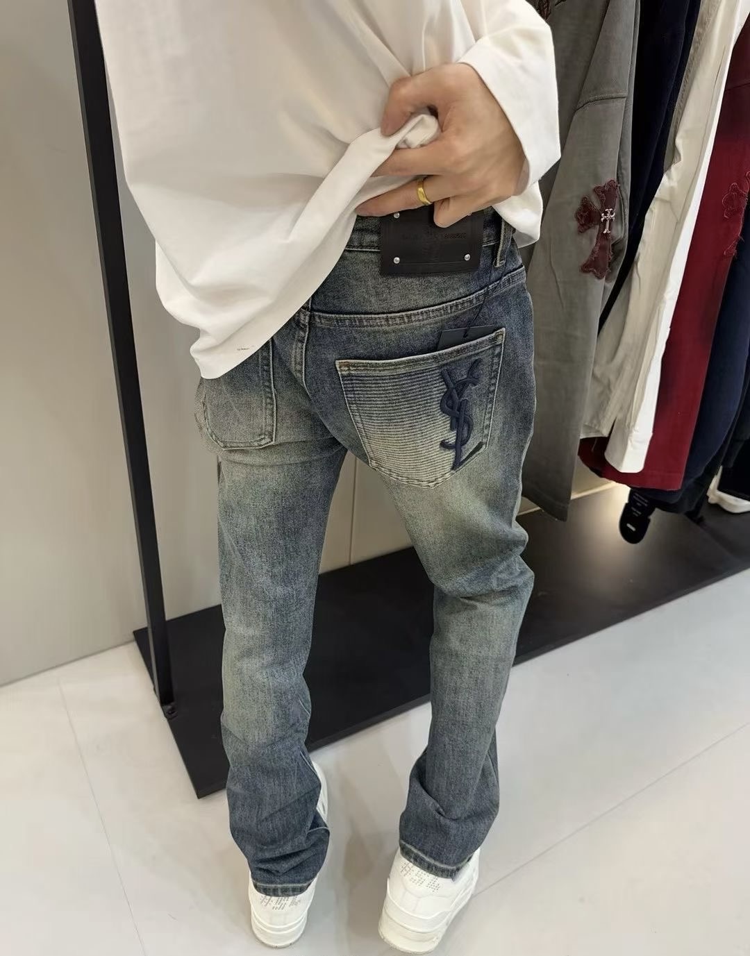 Saint Laurent Men's Slim Fit Denim Jeans - Premium Quality, Stylish Design