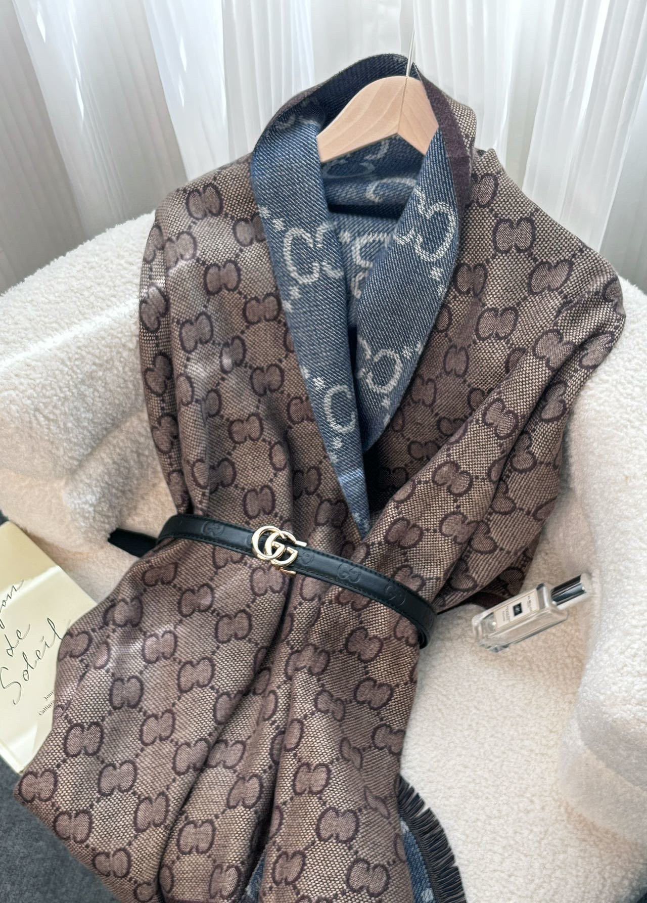香奈儿 Chanel 传世高定桑蚕丝丝巾围巾 #8F44AC48 3