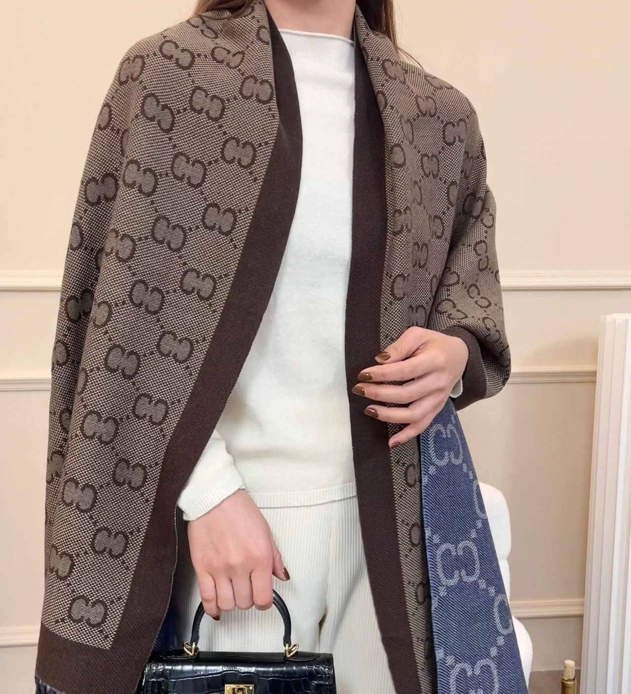Chanel Haute Couture Silk Twill Scarf Shawl Ref.628D0BF9 7