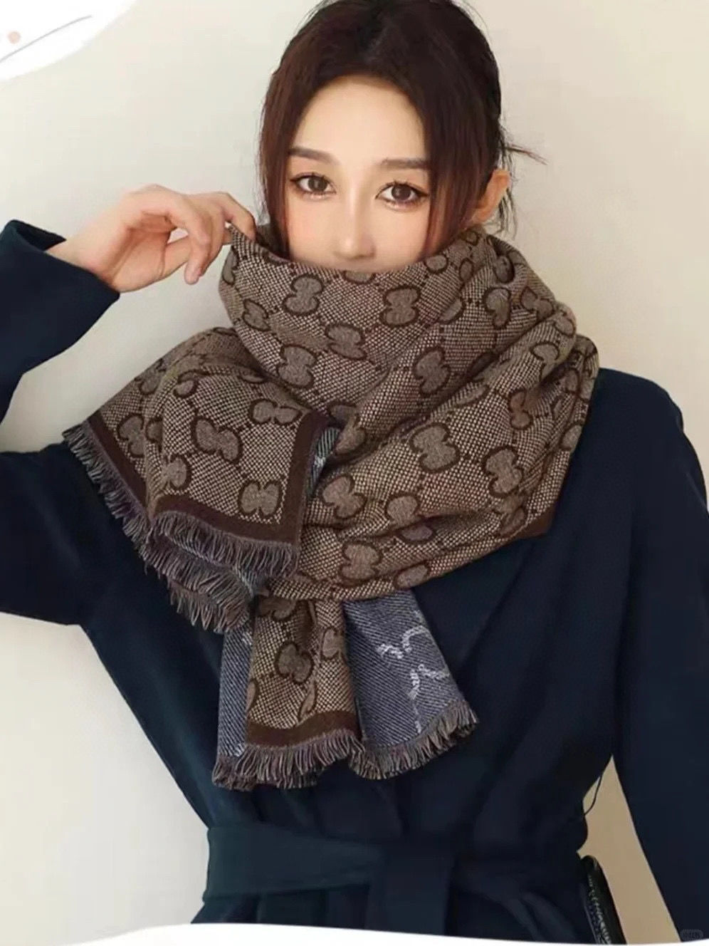 Chanel Haute Couture Silk Twill Scarf Shawl Ref.88D4131E