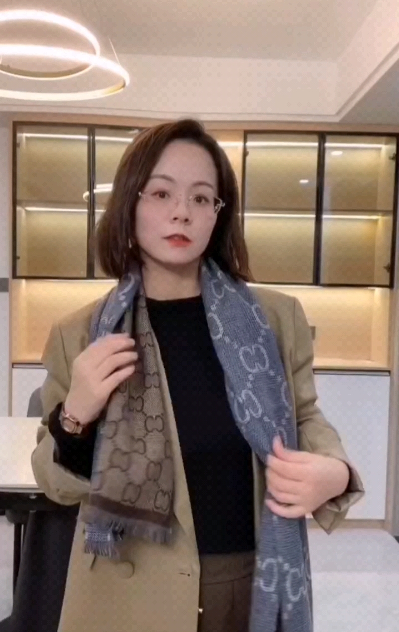 Chanel Haute Couture Silk Twill Scarf Shawl Ref