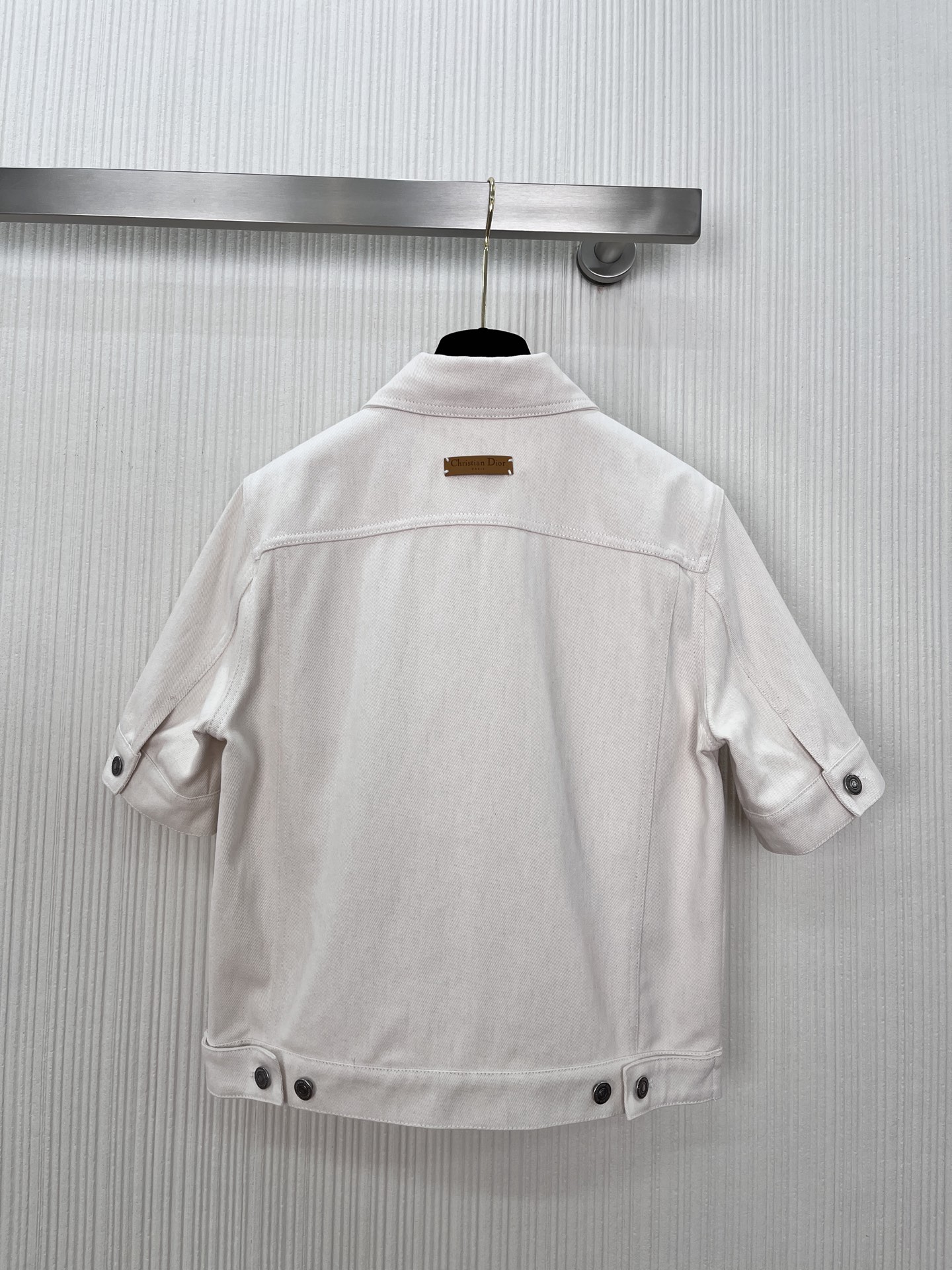 Dior Beige Denim Short Sleeve Jacket - Chic & Timeless Spring/Summer Outerwear 6 i1743485518130 1604 0 4