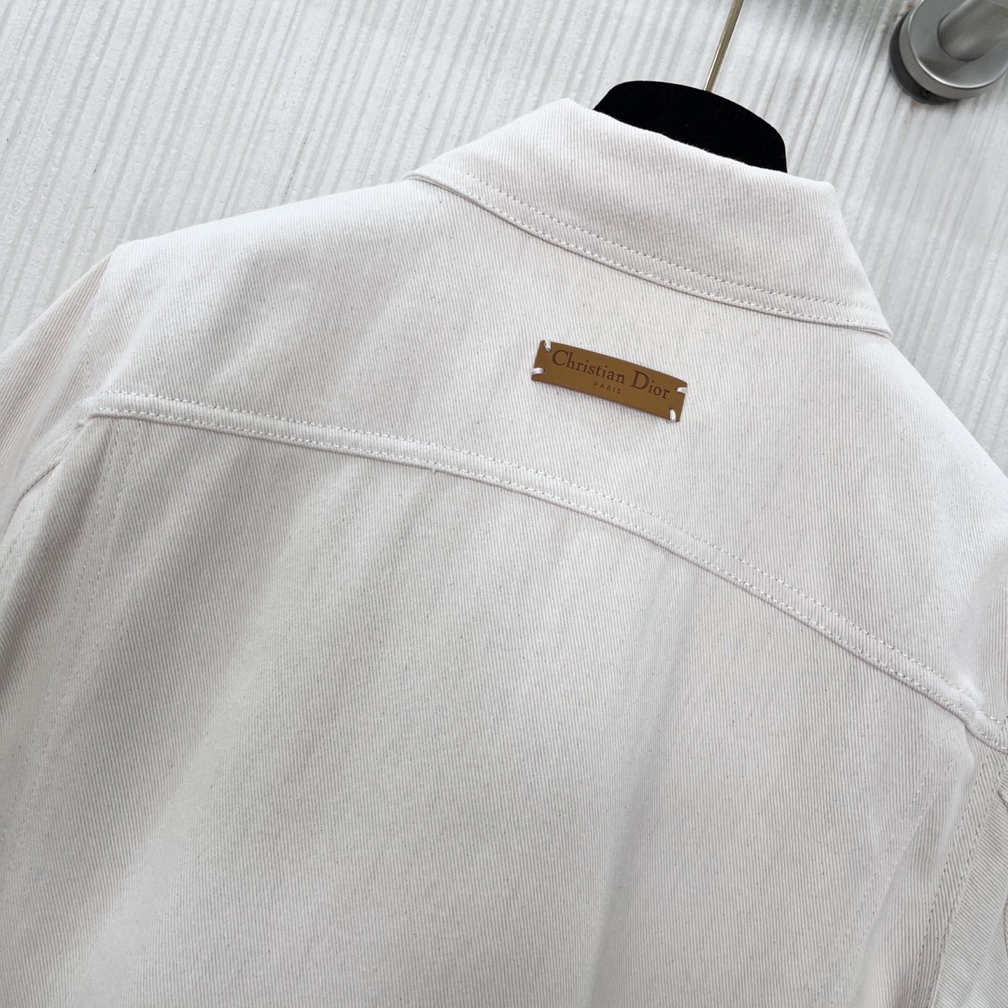 Dior Beige Denim Short Sleeve Jacket - Chic & Timeless Spring/Summer Outerwear 7 i1743485519025 9671 0 5