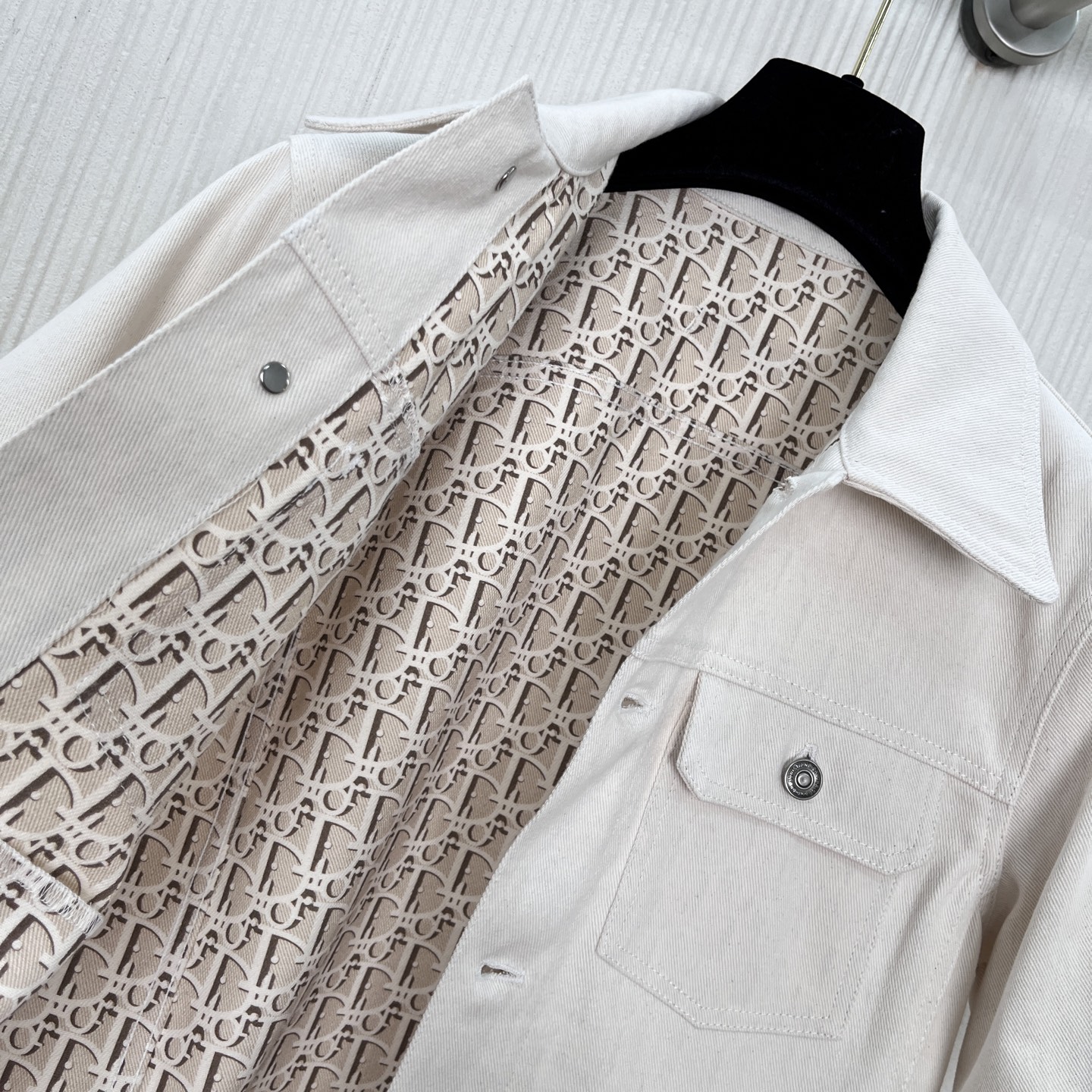 Dior Beige Denim Short Sleeve Jacket - Chic & Timeless Spring/Summer Outerwear 9 i1743485519244 6655 0 7