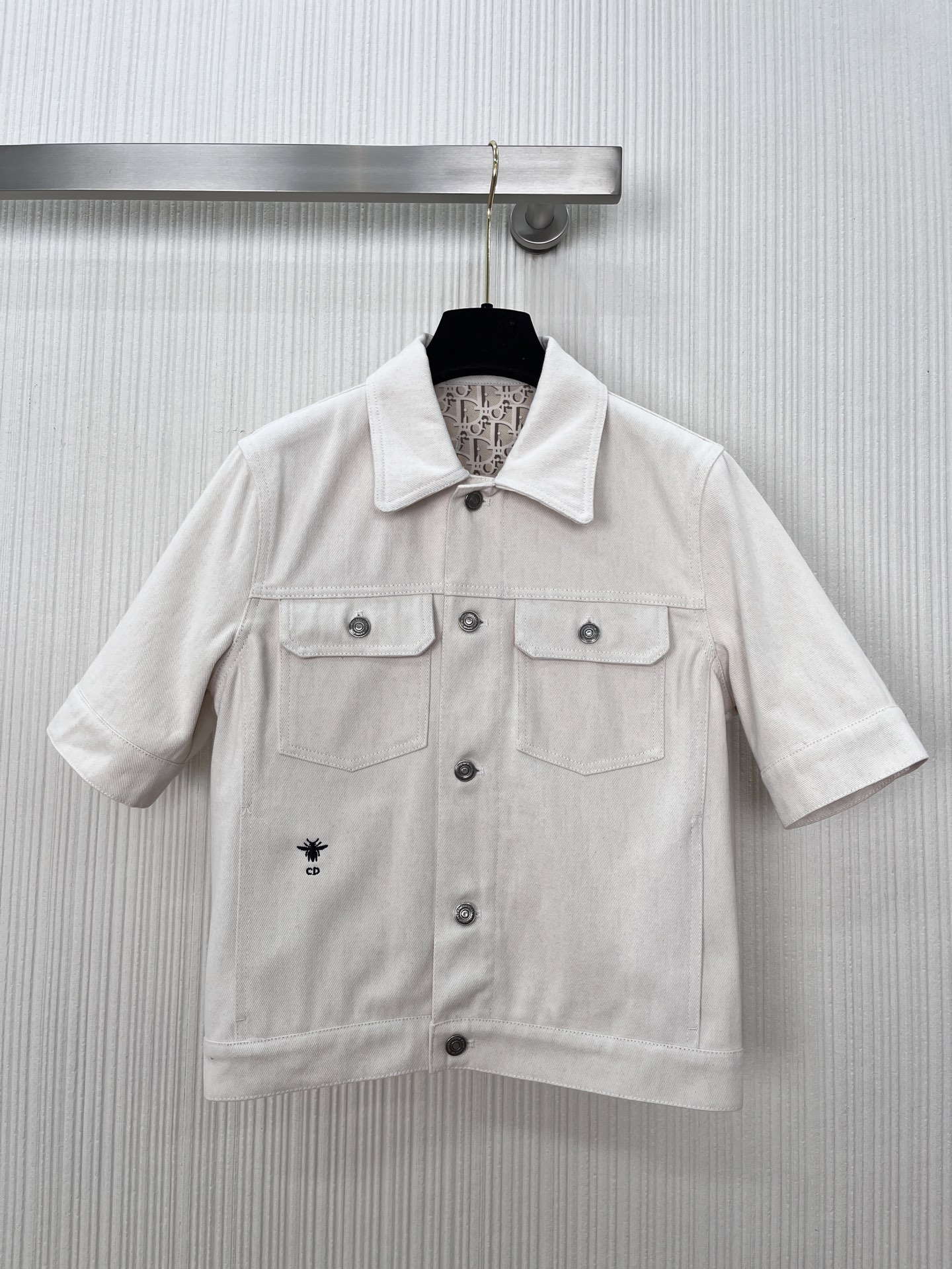 Dior Beige Denim Short Sleeve Jacket - Chic & Timeless Spring/Summer Outerwear 2 i1743485519260 1534 0 0