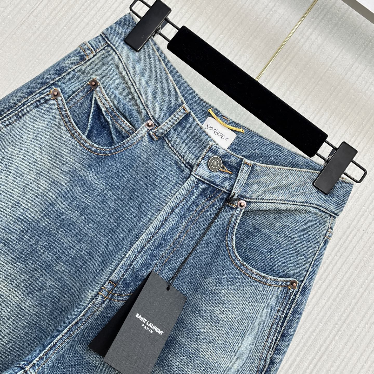 Louis Vuitton Inspired Denim Jeans - High Waist, Straight Leg, Vintage Wash 3 i1754017909329 1229 0 1