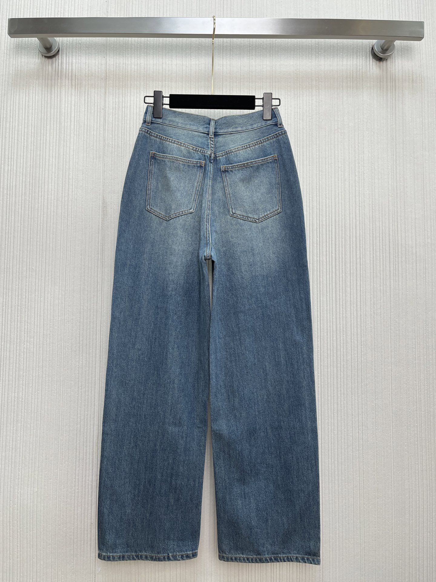Louis Vuitton Inspired Denim Jeans - High Waist, Straight Leg, Vintage Wash 6 i1754017909501 9111 0 4