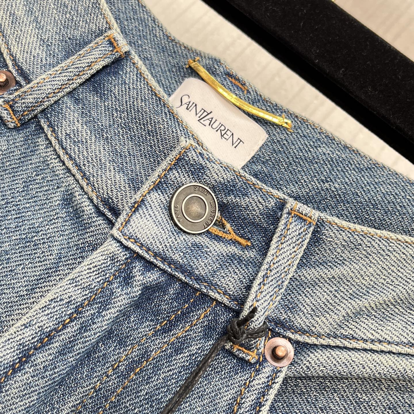 Louis Vuitton Inspired Denim Jeans - High Waist, Straight Leg, Vintage Wash 5 i1754017910775 7906 0 3