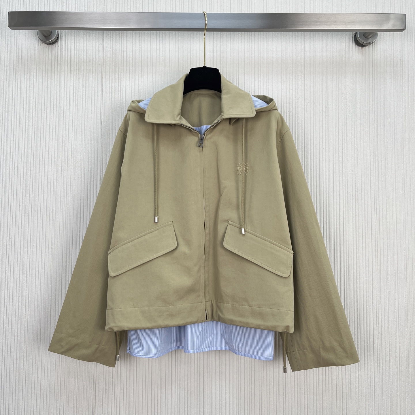 Loewe Striped Patchwork Hooded Windbreaker - Casual & Stylish, S-L 3 i1756201340871 5274 0 1