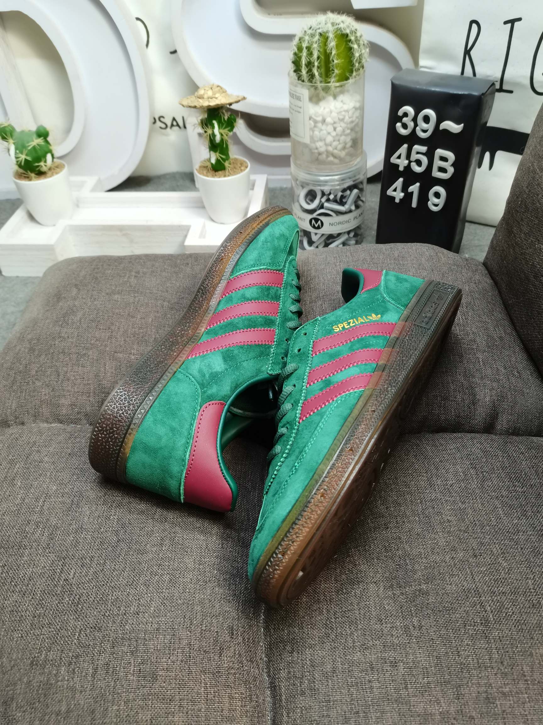 男鞋39-45码带半码AdidasoriginalsHandballSpzl阿迪达斯低帮舒适潮流轻便耐磨