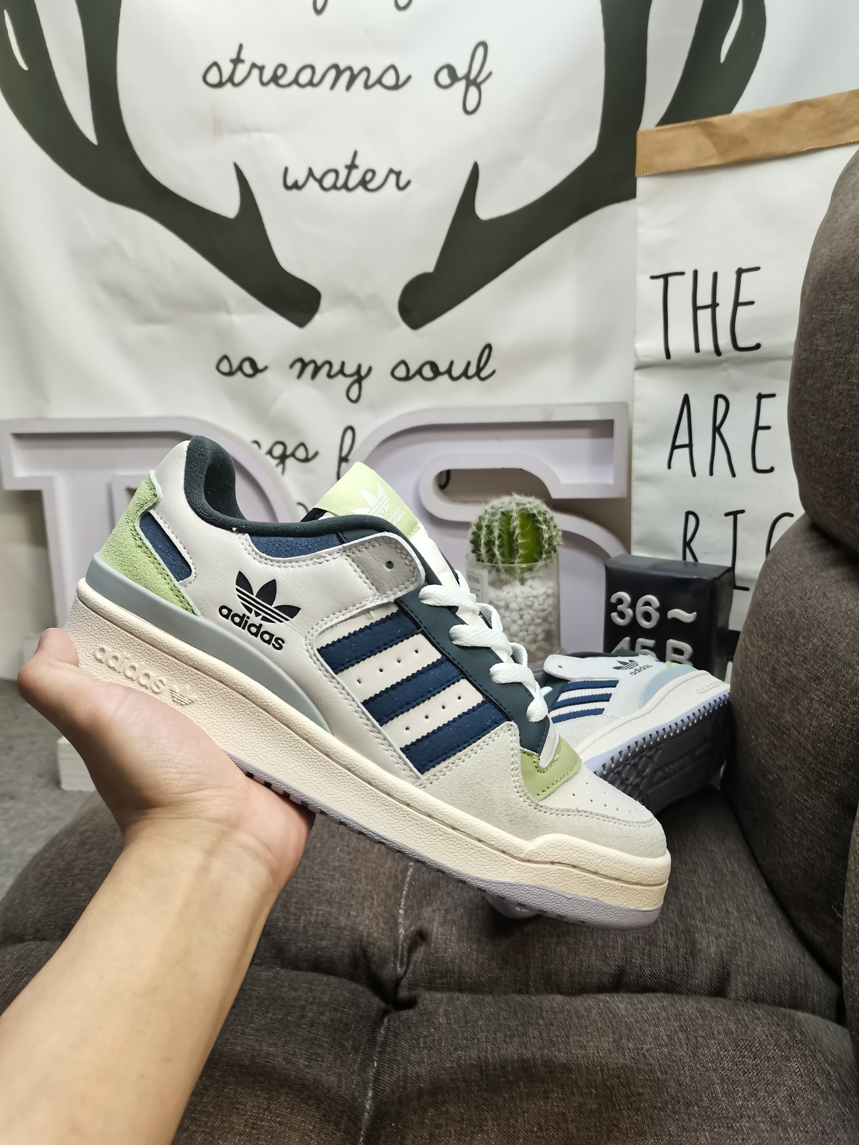 男女鞋36-45码带半码阿迪达斯AdidasForum84Low低帮百搭潮流休闲运动板鞋以复古篮球鞋的外