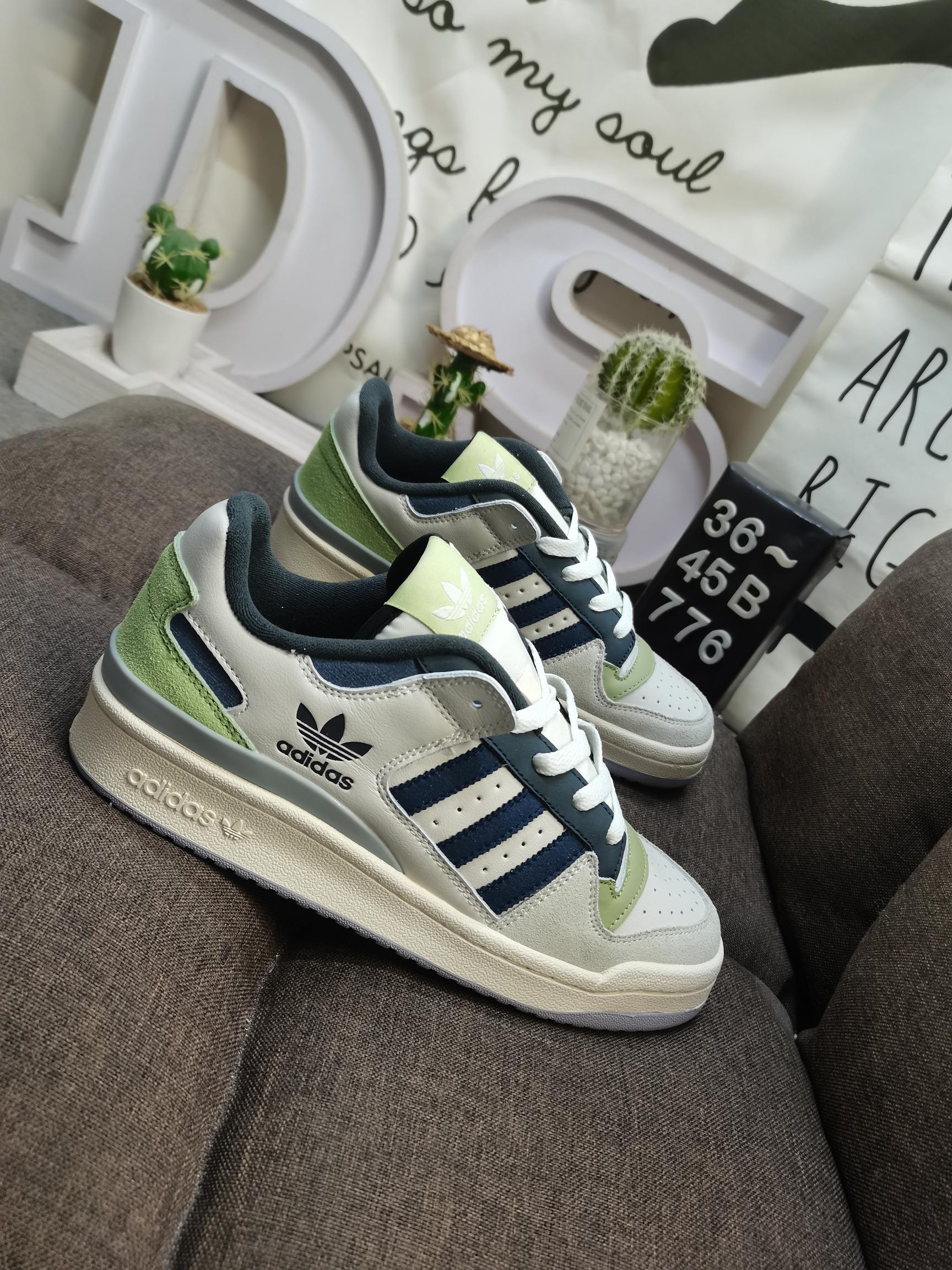 男女鞋36-45码带半码阿迪达斯AdidasForum84Low低帮百搭潮流休闲运动板鞋以复古篮球鞋的外