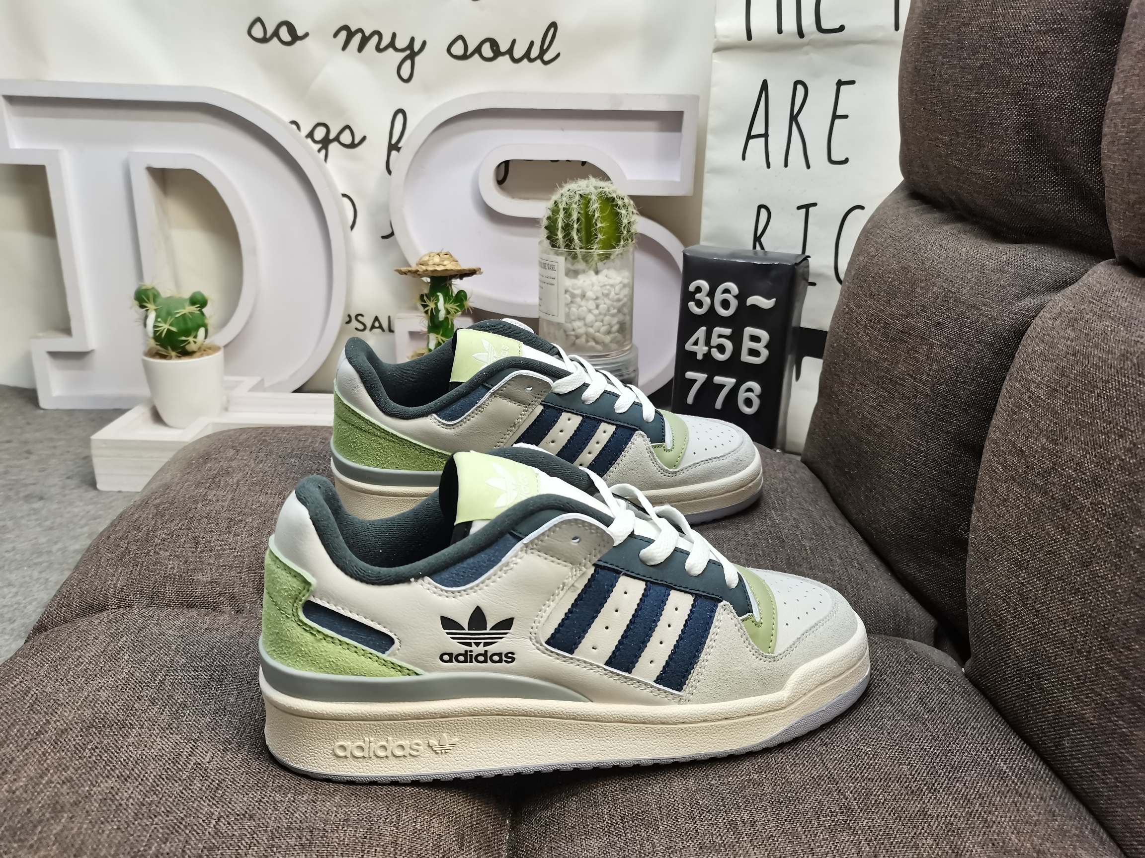 男女鞋36-45码带半码阿迪达斯AdidasForum84Low低帮百搭潮流休闲运动板鞋以复古篮球鞋的外