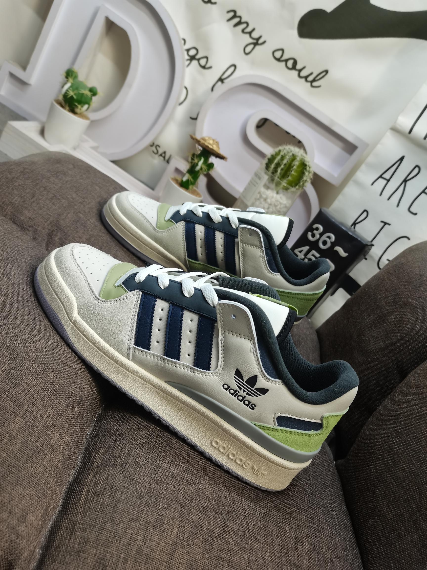 男女鞋36-45码带半码阿迪达斯AdidasForum84Low低帮百搭潮流休闲运动板鞋以复古篮球鞋的外