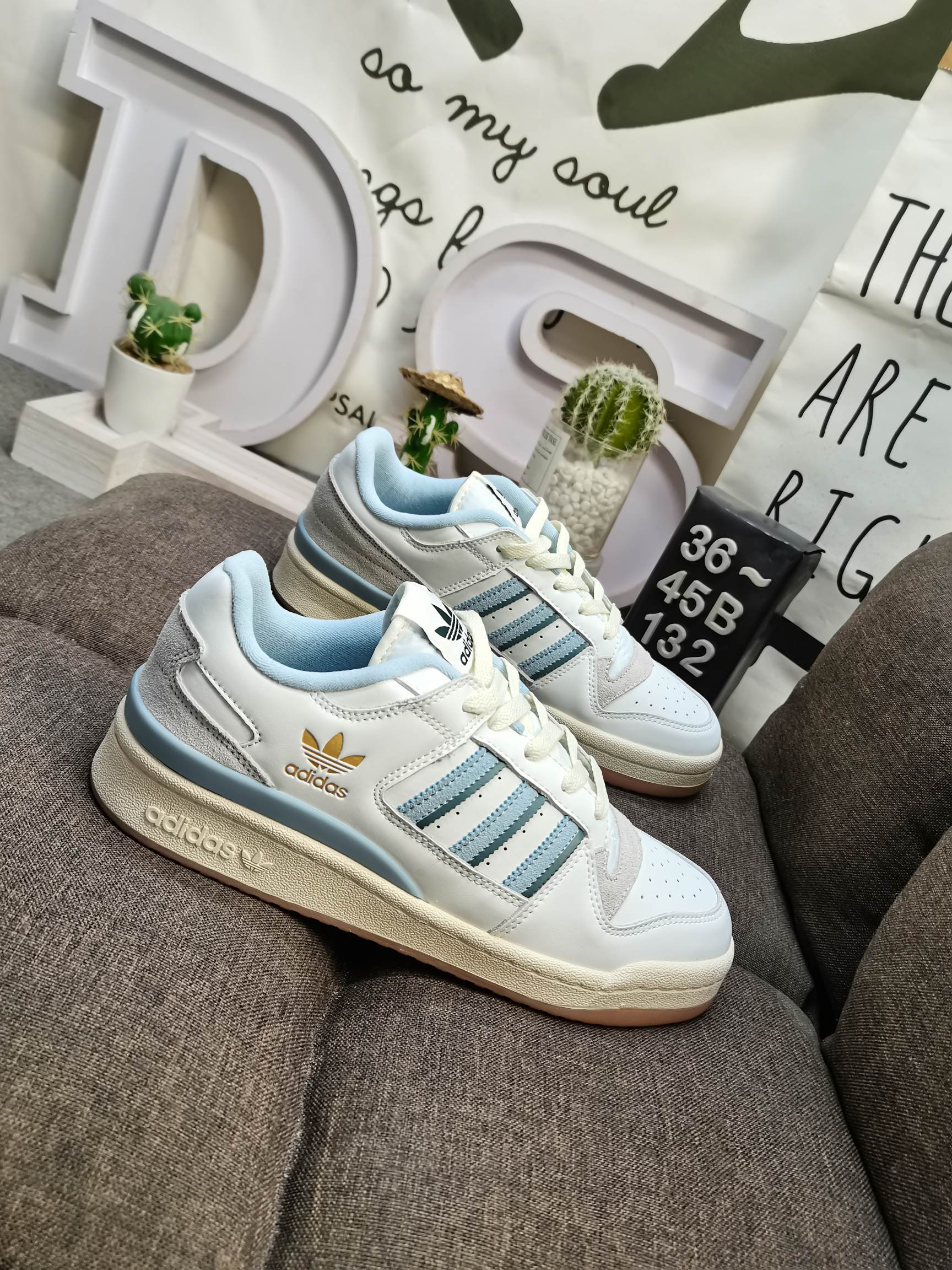 男女鞋36-45码带半码阿迪达斯AdidasForum84Low低帮百搭潮流休闲运动板鞋以复古篮球鞋的外