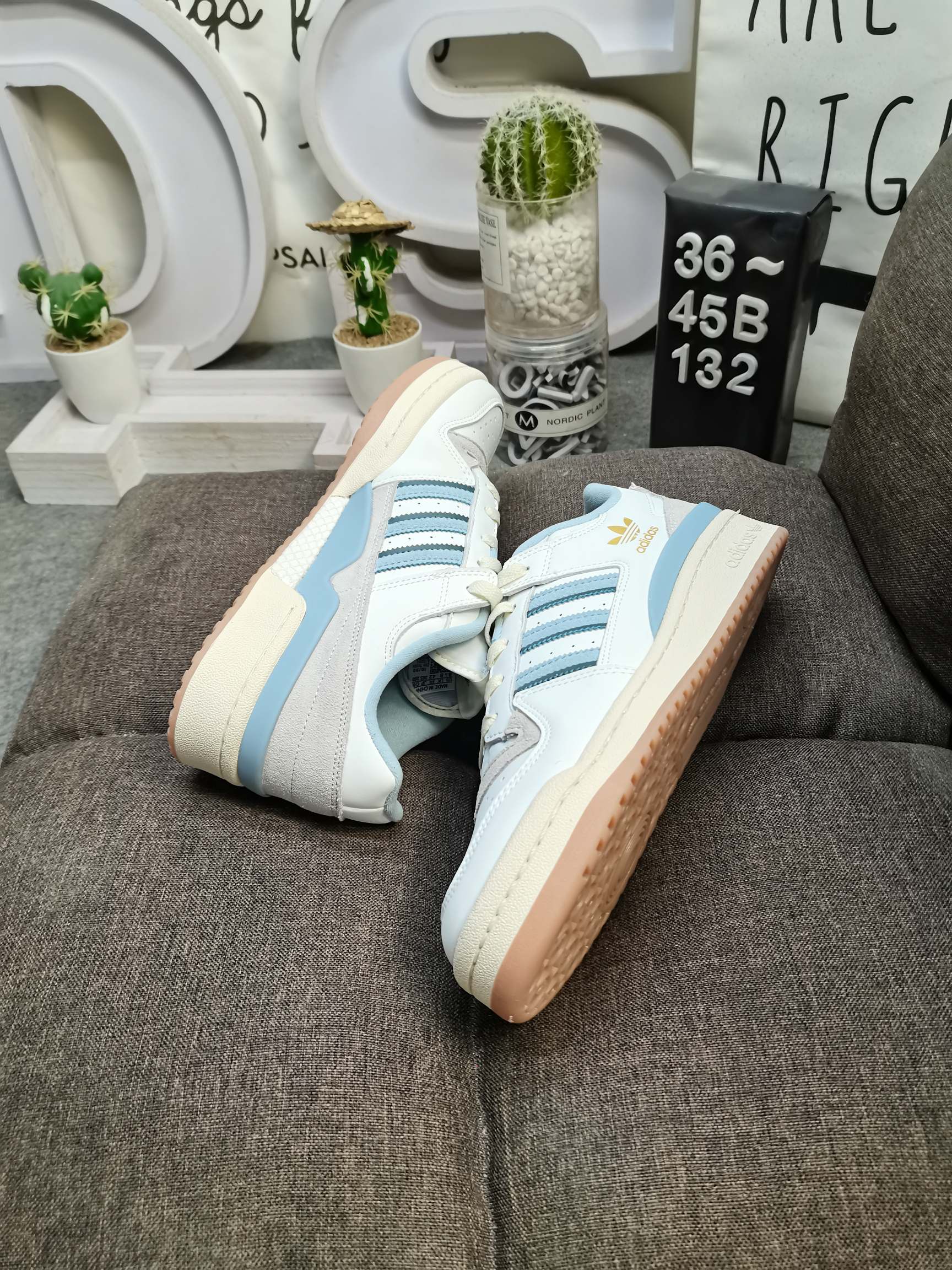 男女鞋36-45码带半码阿迪达斯AdidasForum84Low低帮百搭潮流休闲运动板鞋以复古篮球鞋的外