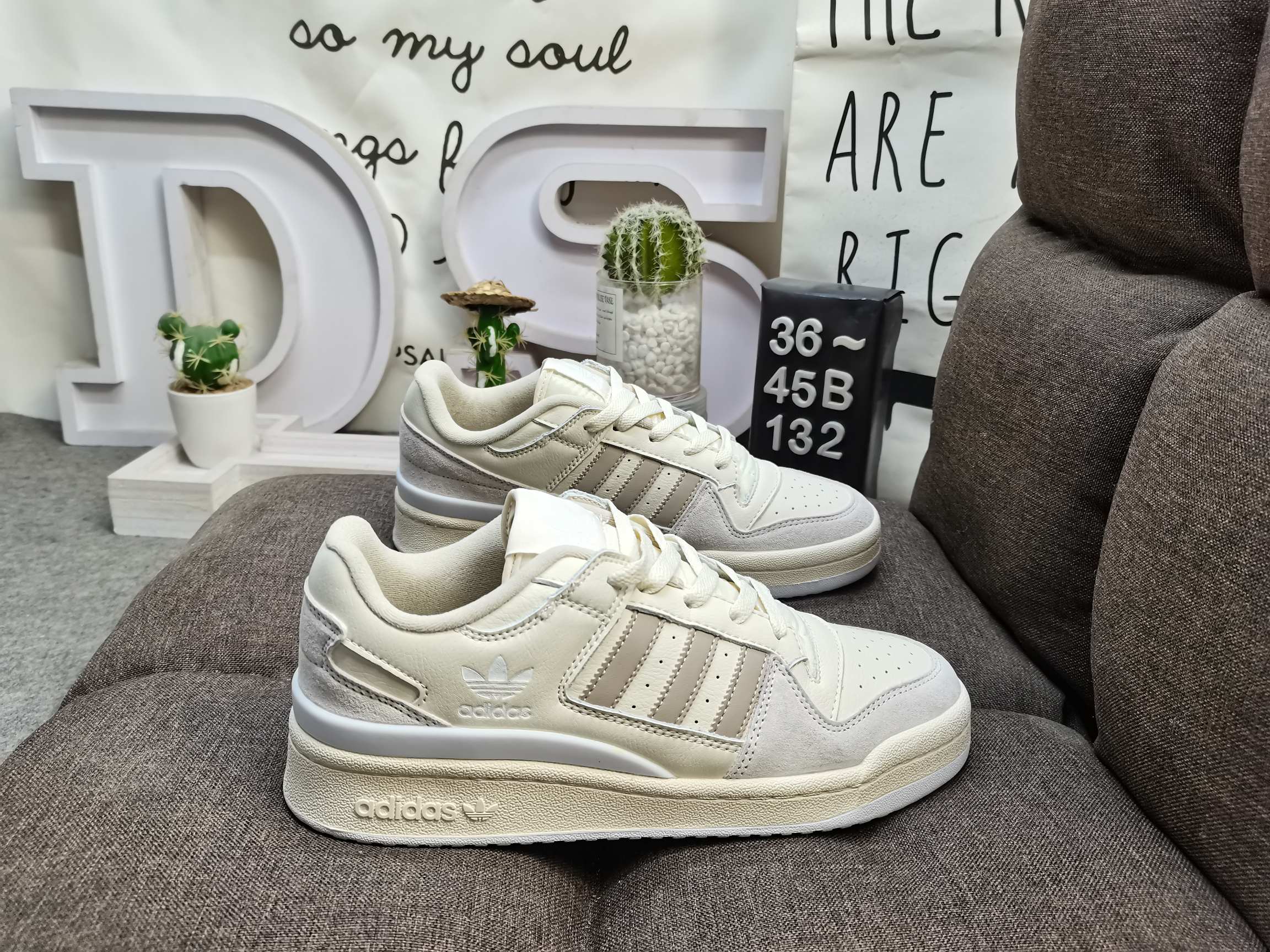 男女鞋36-45码带半码阿迪达斯AdidasForum84Low低帮百搭潮流休闲运动板鞋以复古篮球鞋的外