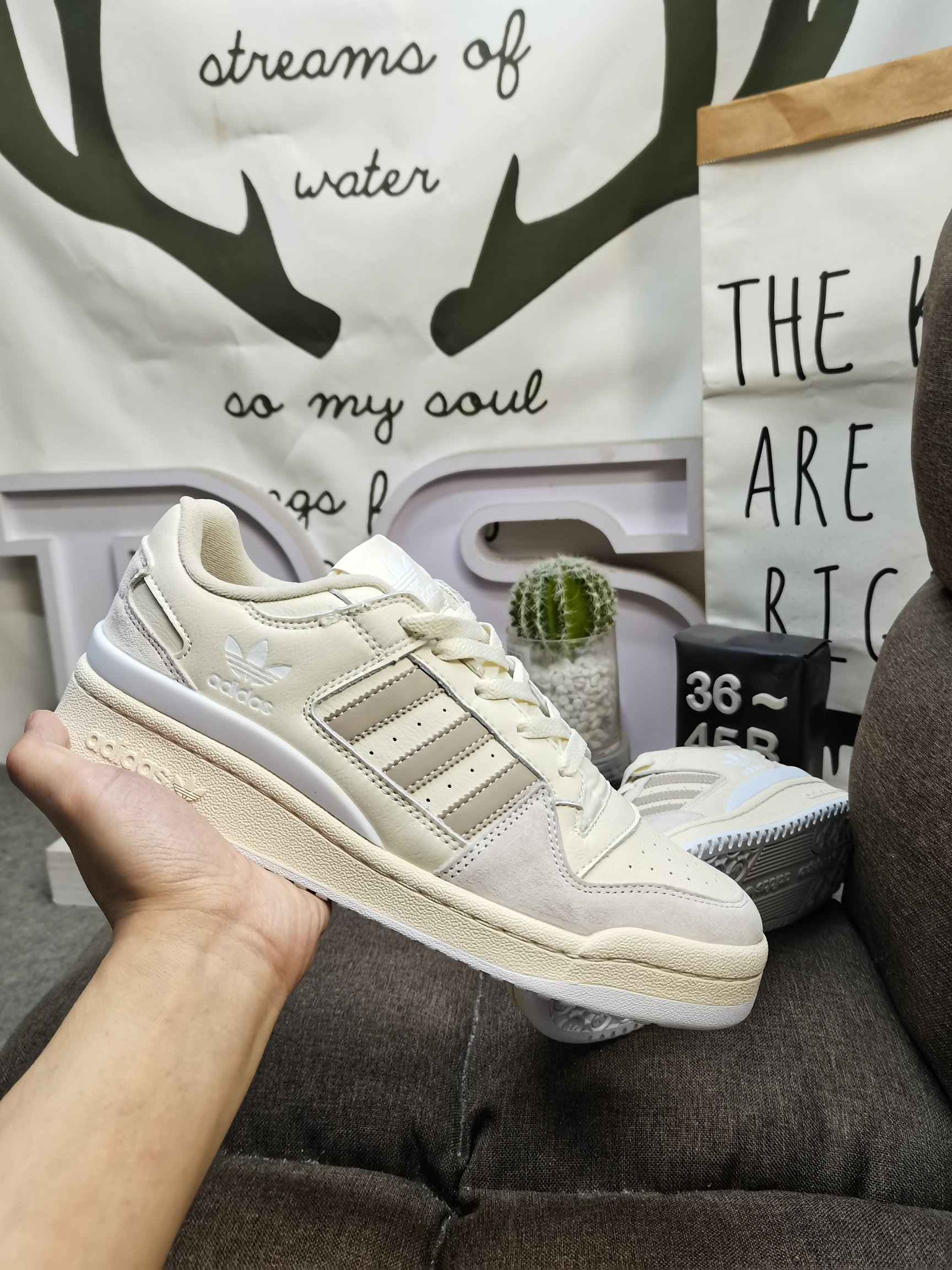 男女鞋36-45码带半码阿迪达斯AdidasForum84Low低帮百搭潮流休闲运动板鞋以复古篮球鞋的外