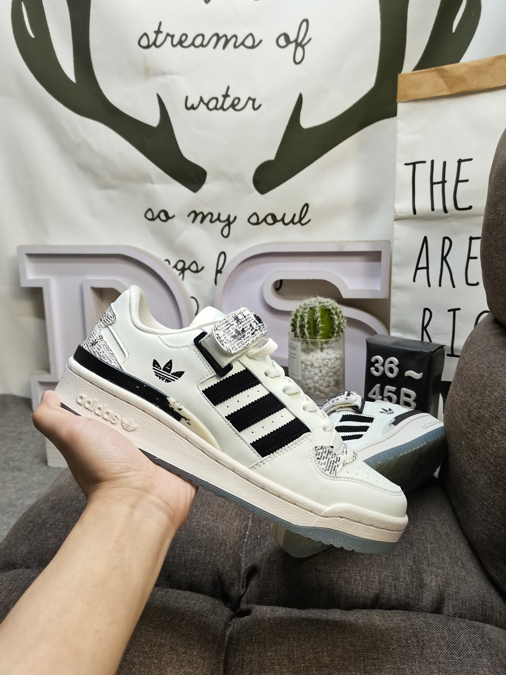 男女鞋36-45码带半码阿迪达斯AdidasForum84Low低帮百搭潮流休闲运动板鞋以复古篮球鞋的外