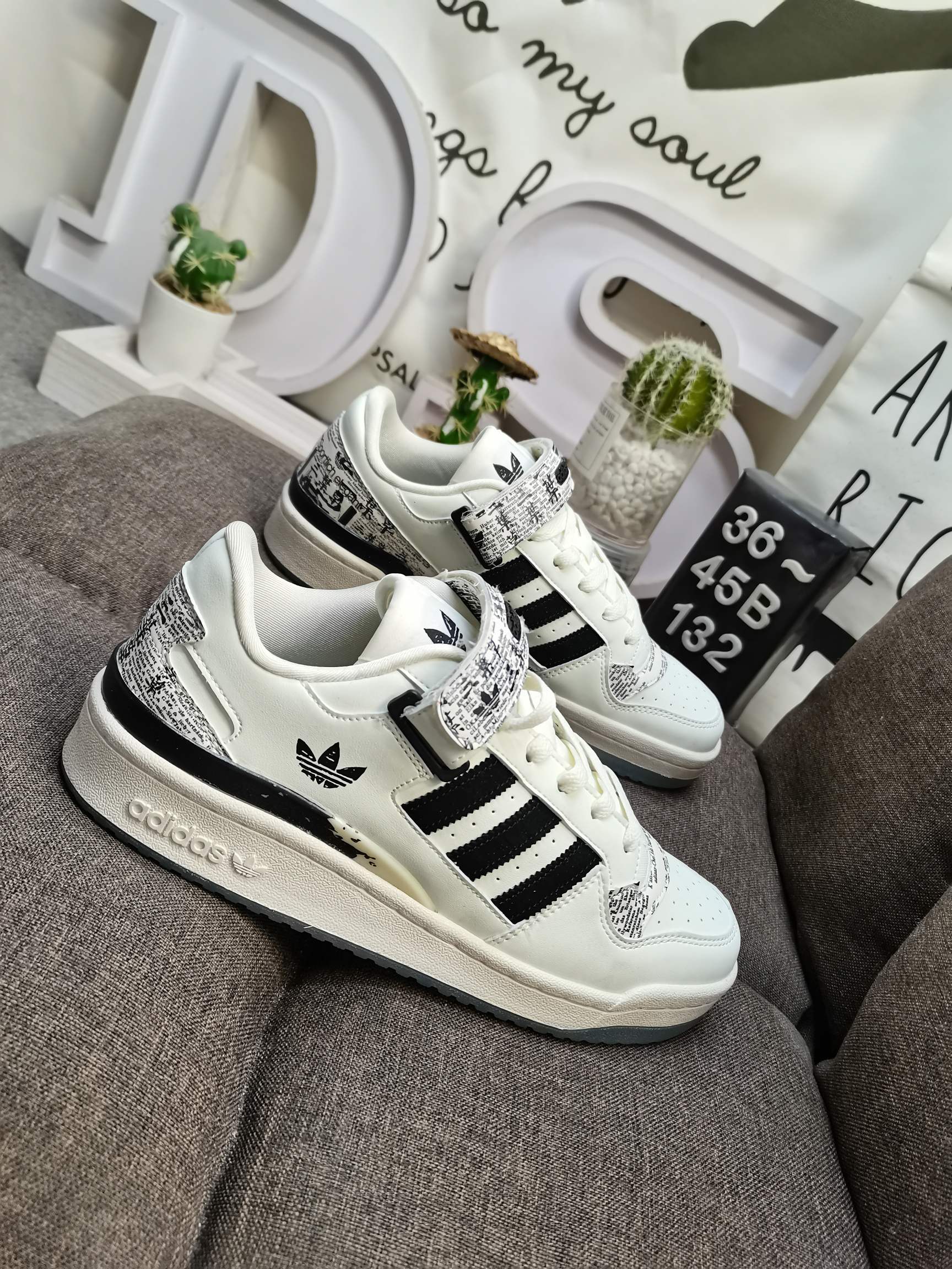 男女鞋36-45码带半码阿迪达斯AdidasForum84Low低帮百搭潮流休闲运动板鞋以复古篮球鞋的外