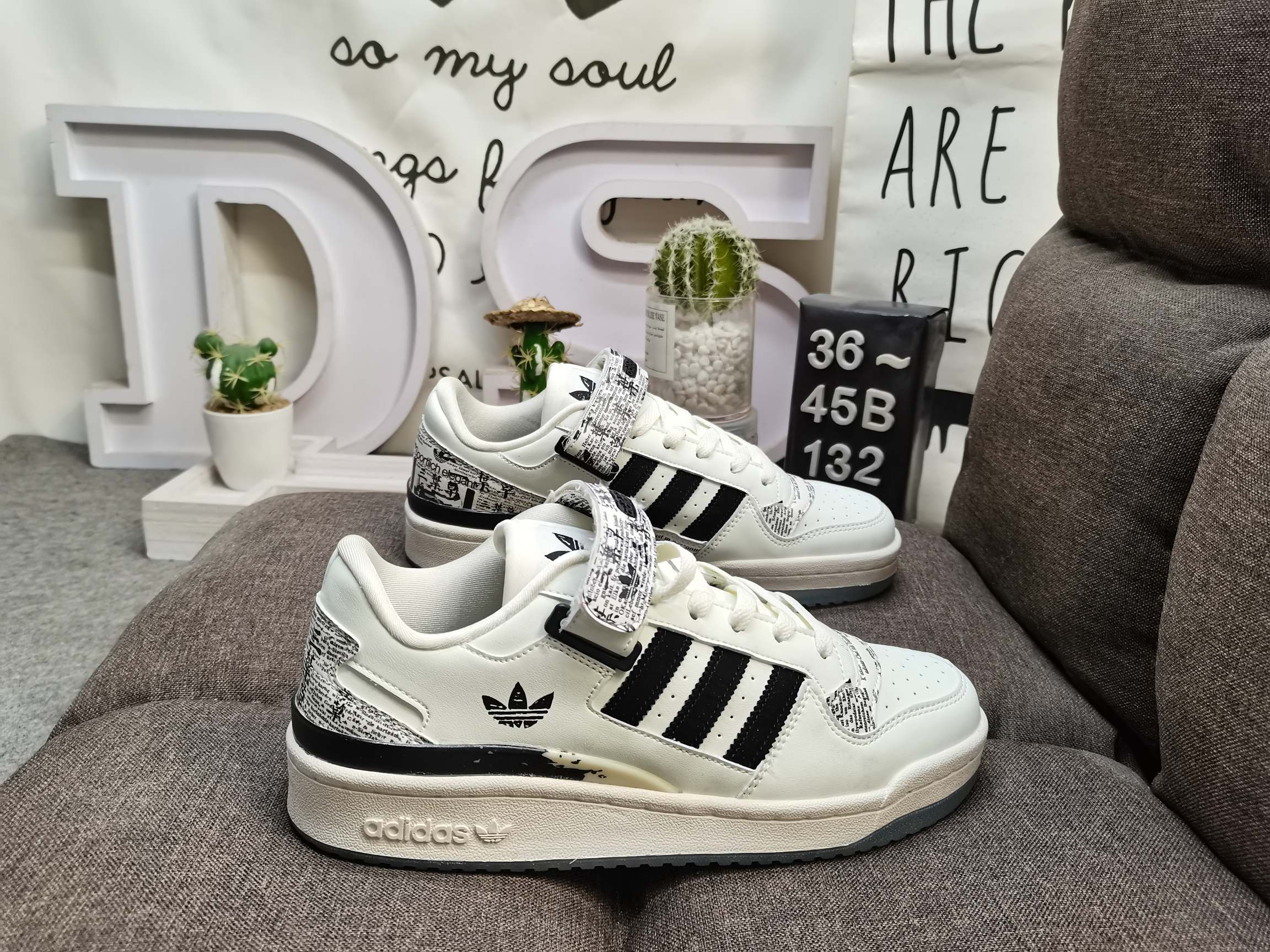 男女鞋36-45码带半码阿迪达斯AdidasForum84Low低帮百搭潮流休闲运动板鞋以复古篮球鞋的外