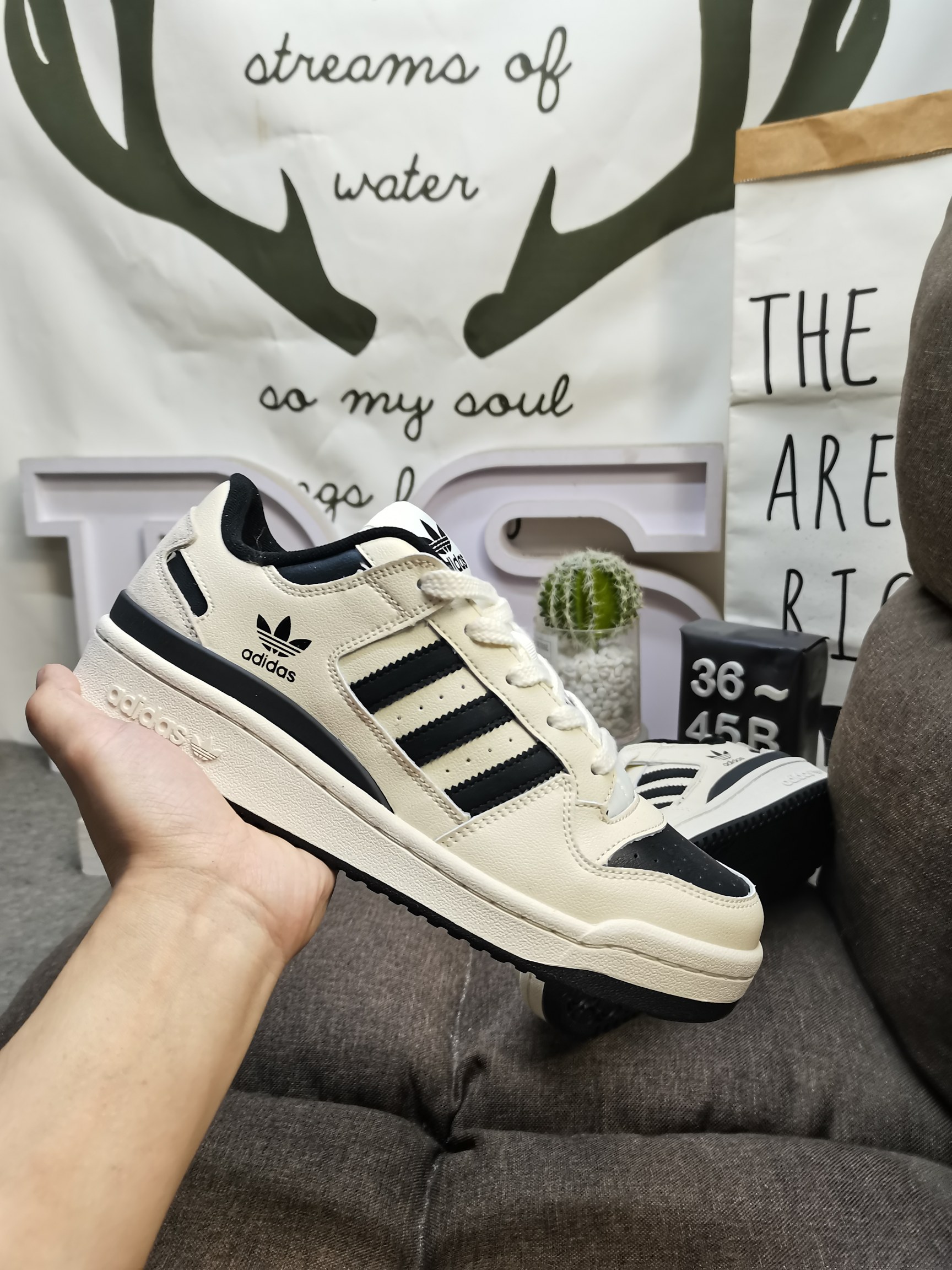 男女鞋36-45码带半码阿迪达斯AdidasForum84Low低帮百搭潮流休闲运动板鞋以复古篮球鞋的外