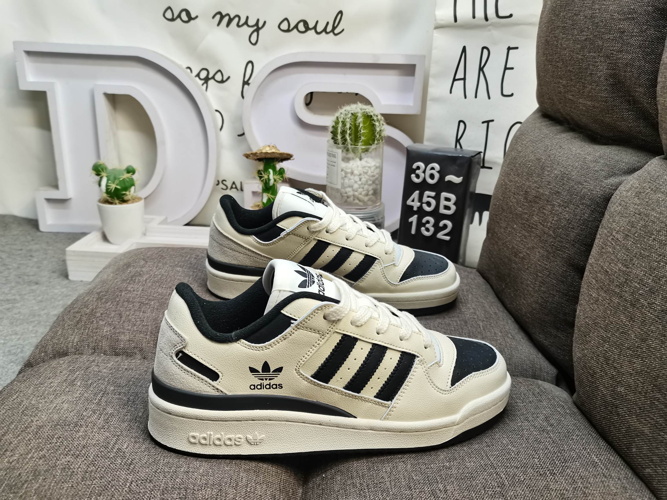 男女鞋36-45码带半码阿迪达斯AdidasForum84Low低帮百搭潮流休闲运动板鞋以复古篮球鞋的外