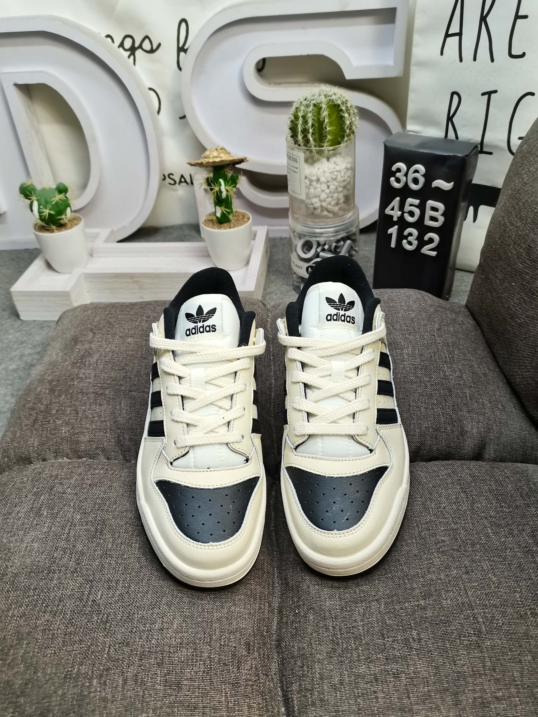 男女鞋36-45码带半码阿迪达斯AdidasForum84Low低帮百搭潮流休闲运动板鞋以复古篮球鞋的外