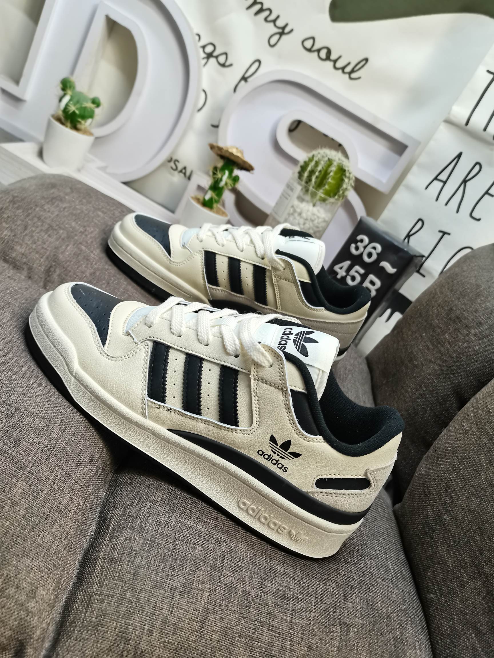 男女鞋36-45码带半码阿迪达斯AdidasForum84Low低帮百搭潮流休闲运动板鞋以复古篮球鞋的外