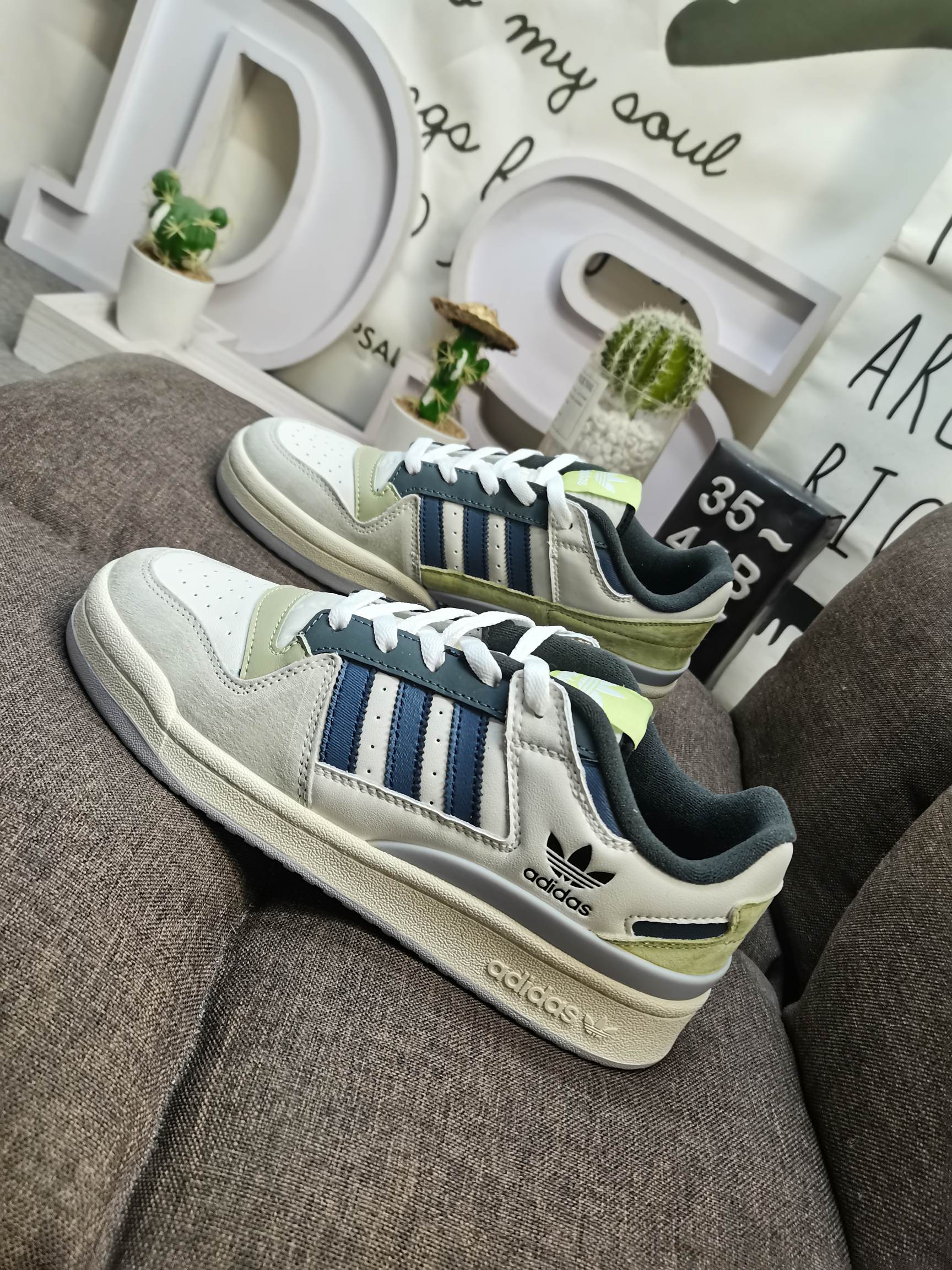 男女鞋36-45码带半码阿迪达斯AdidasForum84Low低帮百搭潮流休闲运动板鞋以复古篮球鞋的外