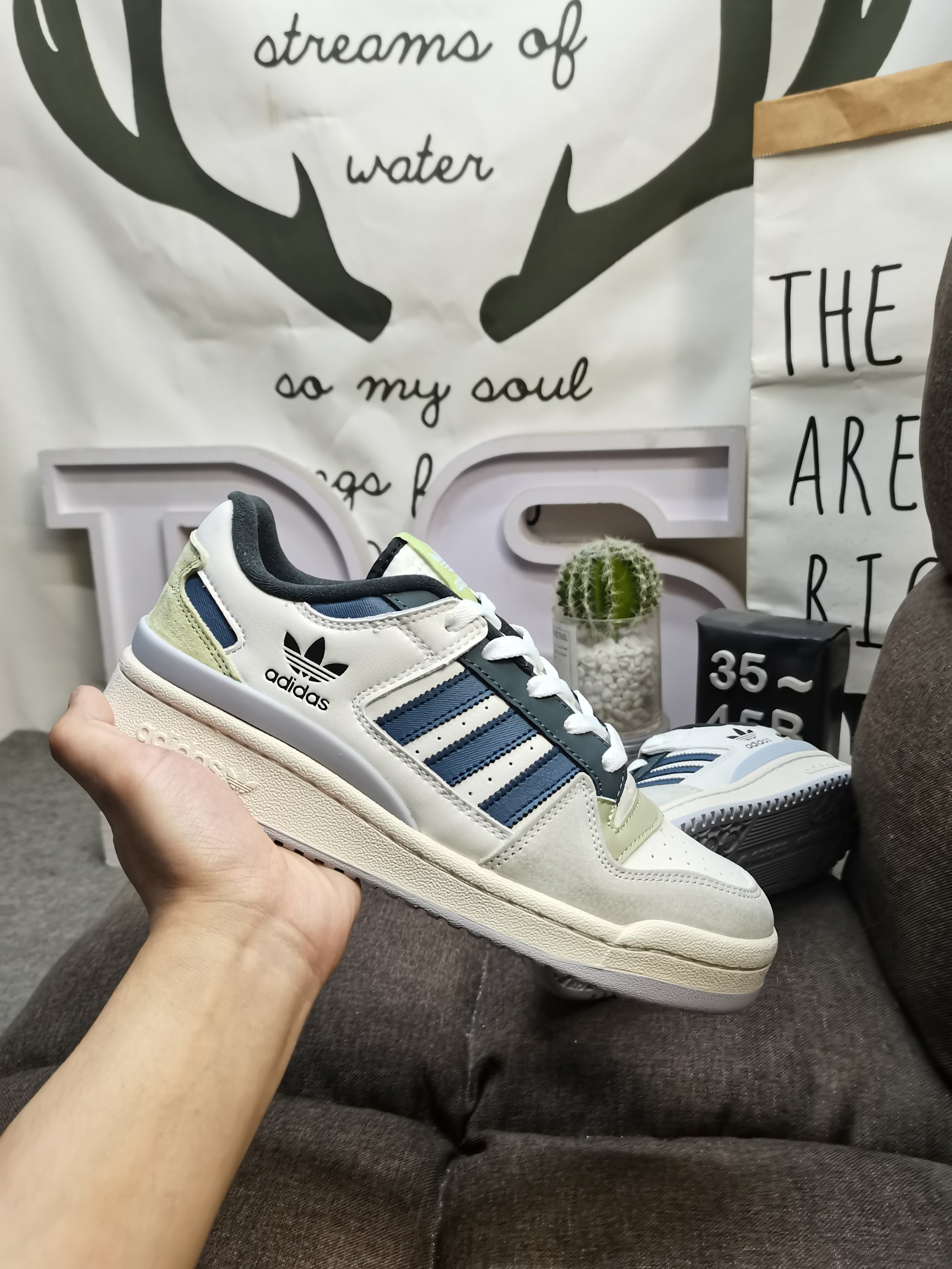 男女鞋36-45码带半码阿迪达斯AdidasForum84Low低帮百搭潮流休闲运动板鞋以复古篮球鞋的外