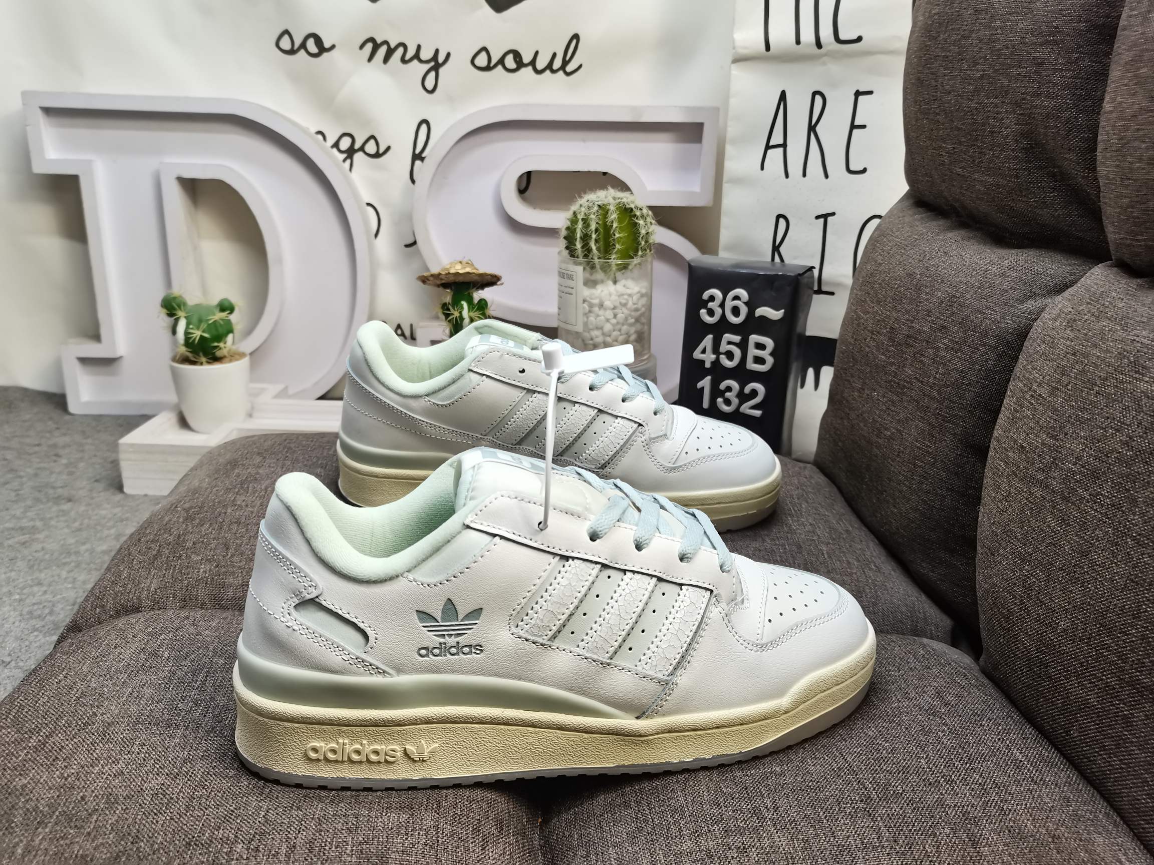 男女鞋36-45码带半码阿迪达斯AdidasForum84Low低帮百搭潮流休闲运动板鞋以复古篮球鞋的外