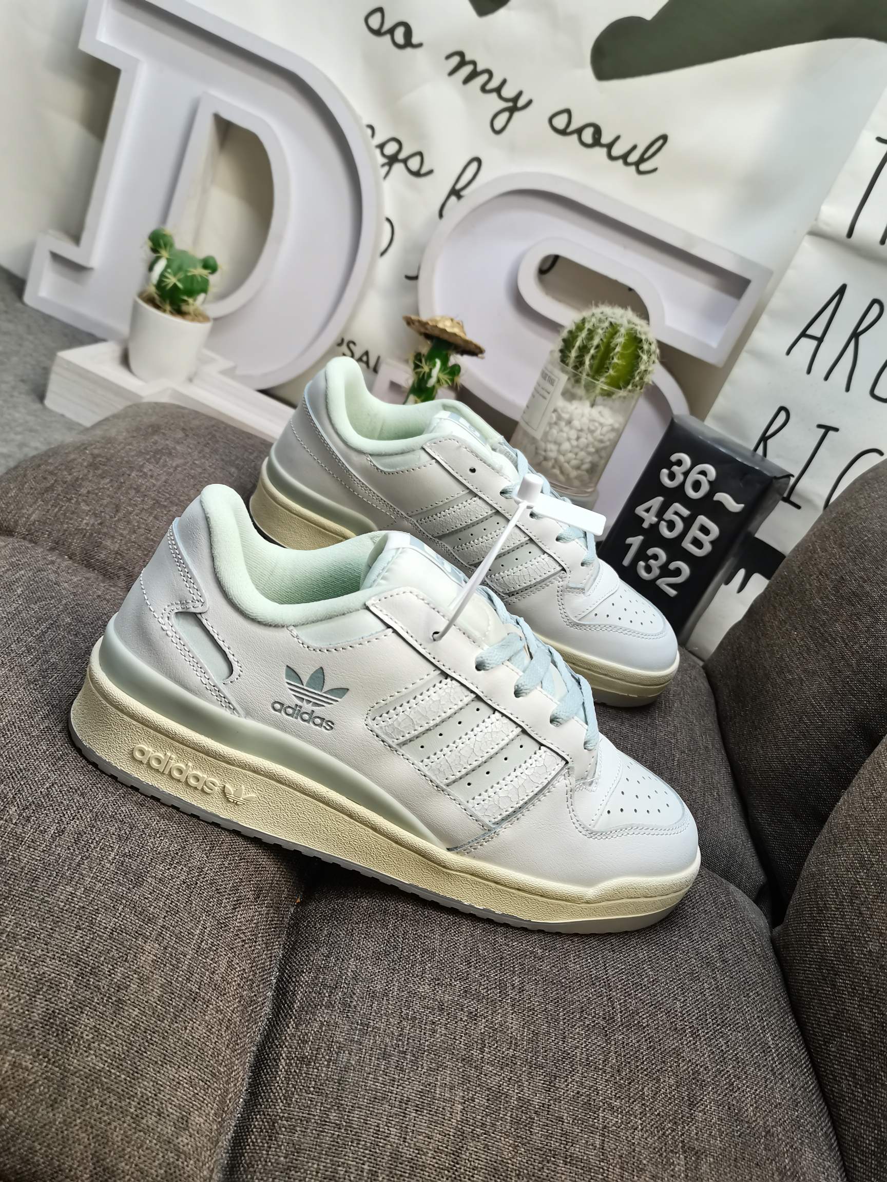 男女鞋36-45码带半码阿迪达斯AdidasForum84Low低帮百搭潮流休闲运动板鞋以复古篮球鞋的外