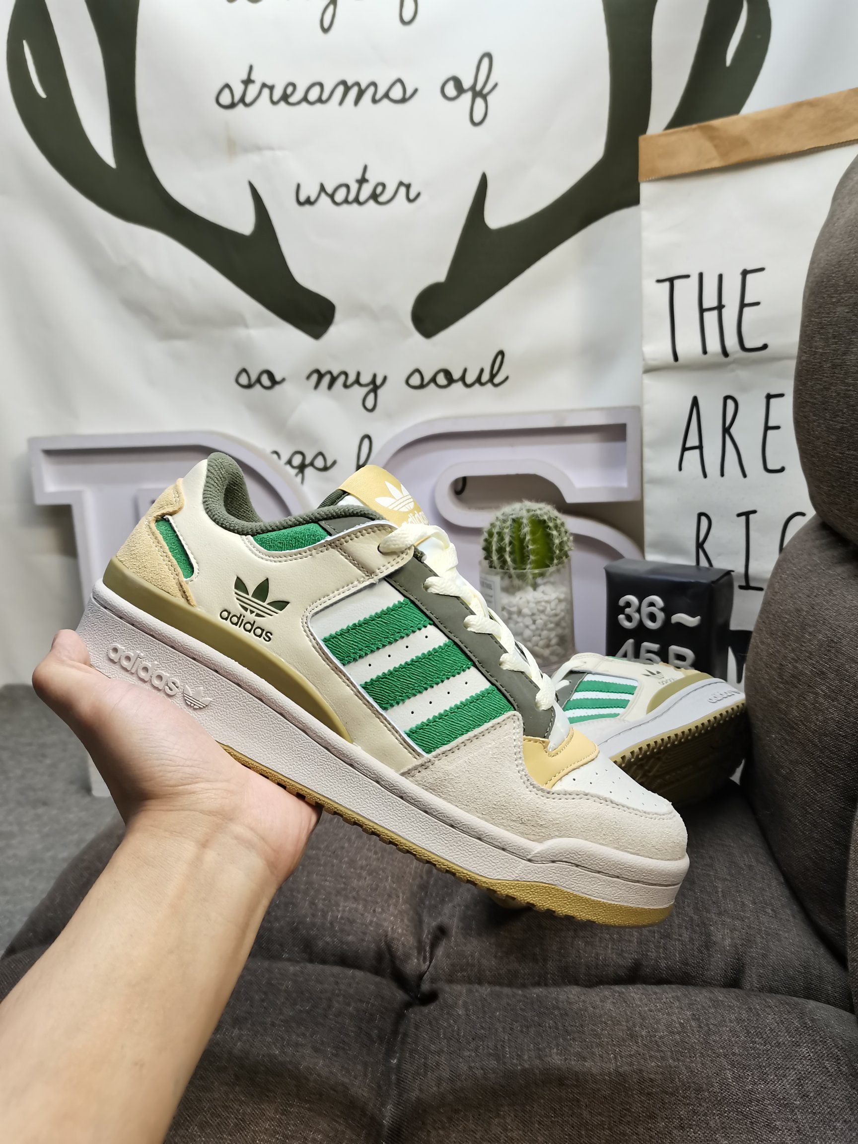 男女鞋36-45码带半码阿迪达斯AdidasForum84Low低帮百搭潮流休闲运动板鞋以复古篮球鞋的外