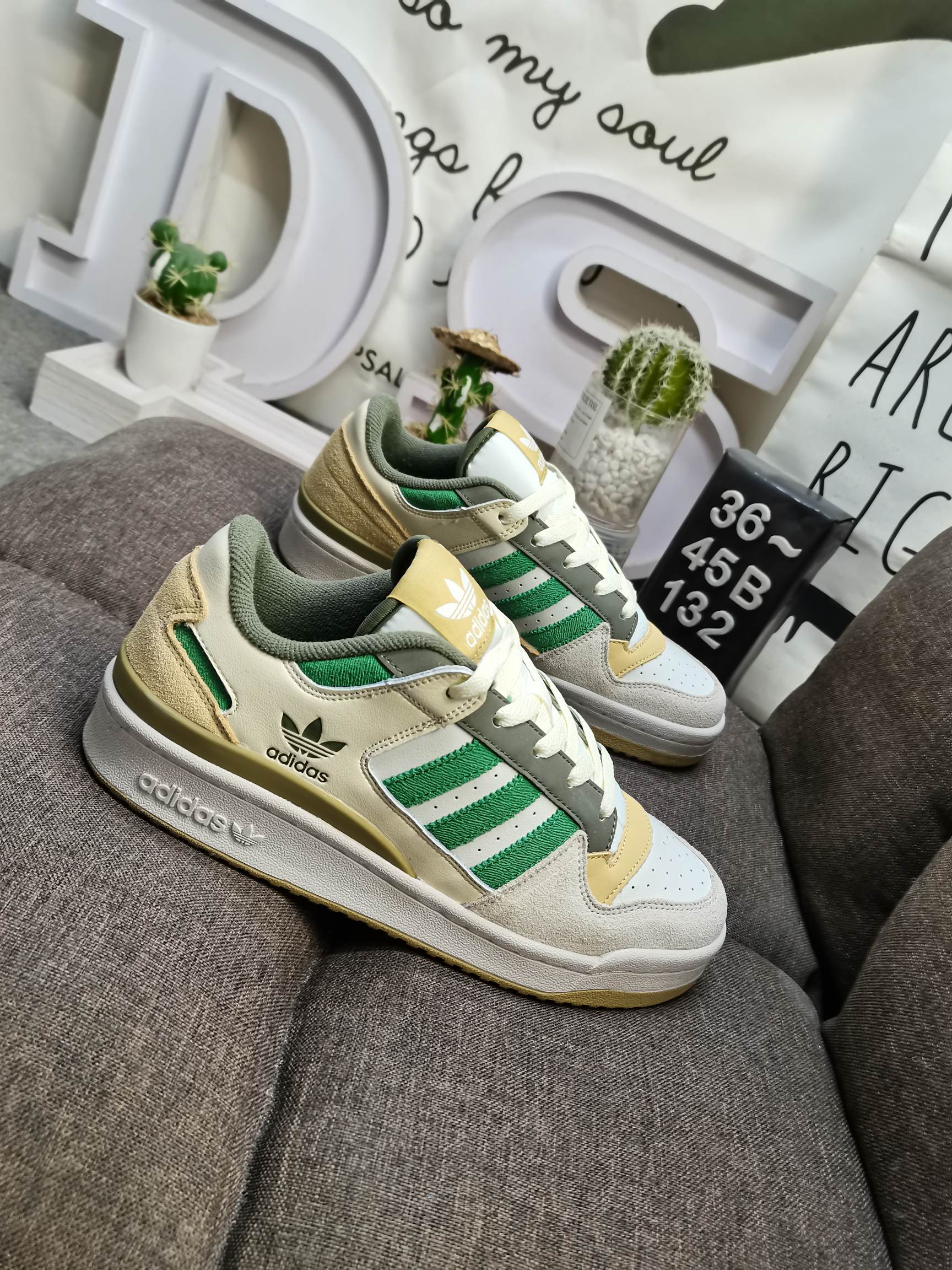 男女鞋36-45码带半码阿迪达斯AdidasForum84Low低帮百搭潮流休闲运动板鞋以复古篮球鞋的外