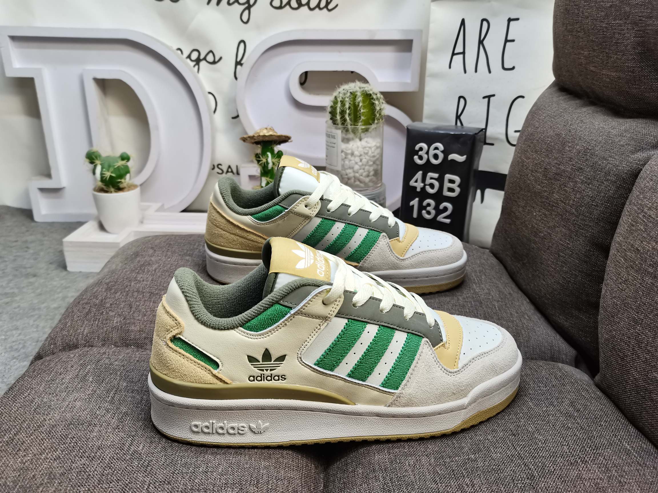 男女鞋36-45码带半码阿迪达斯AdidasForum84Low低帮百搭潮流休闲运动板鞋以复古篮球鞋的外