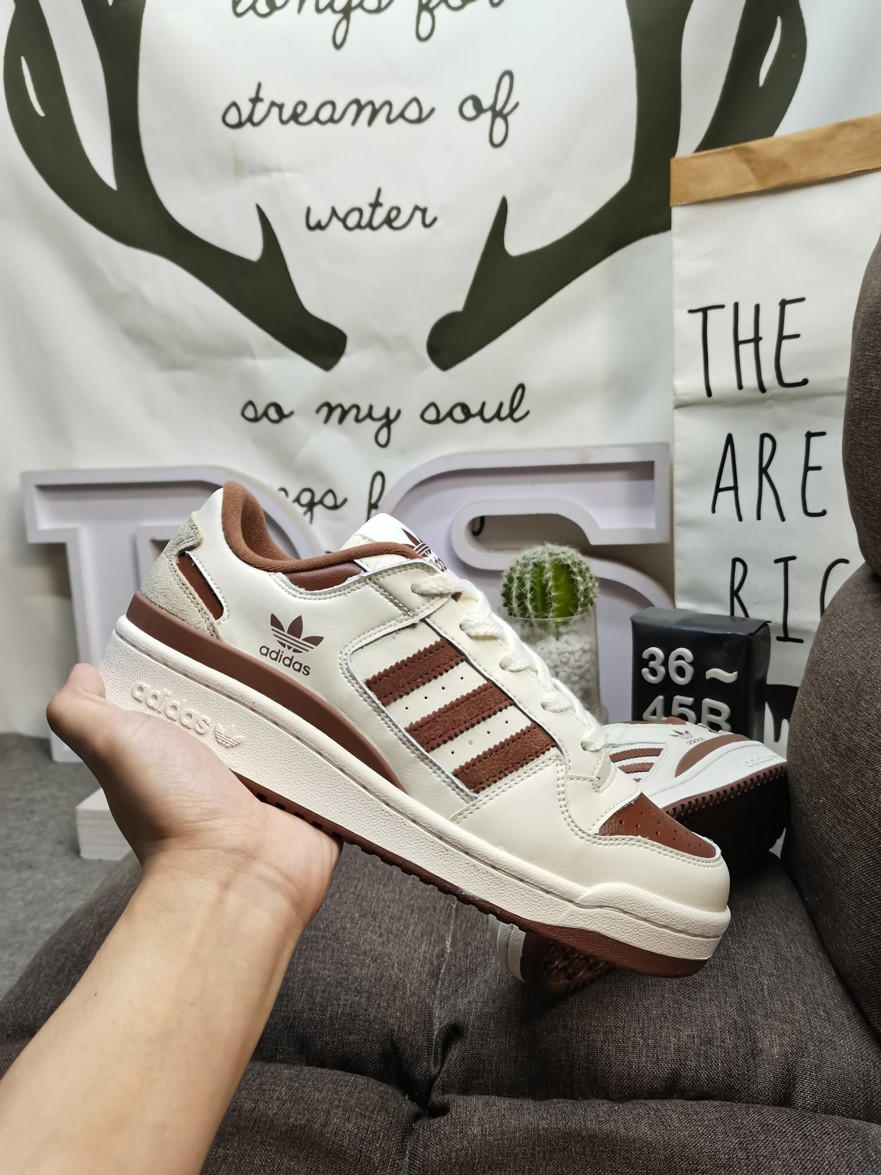 男女鞋36-45码带半码阿迪达斯AdidasForum84Low低帮百搭潮流休闲运动板鞋以复古篮球鞋的外