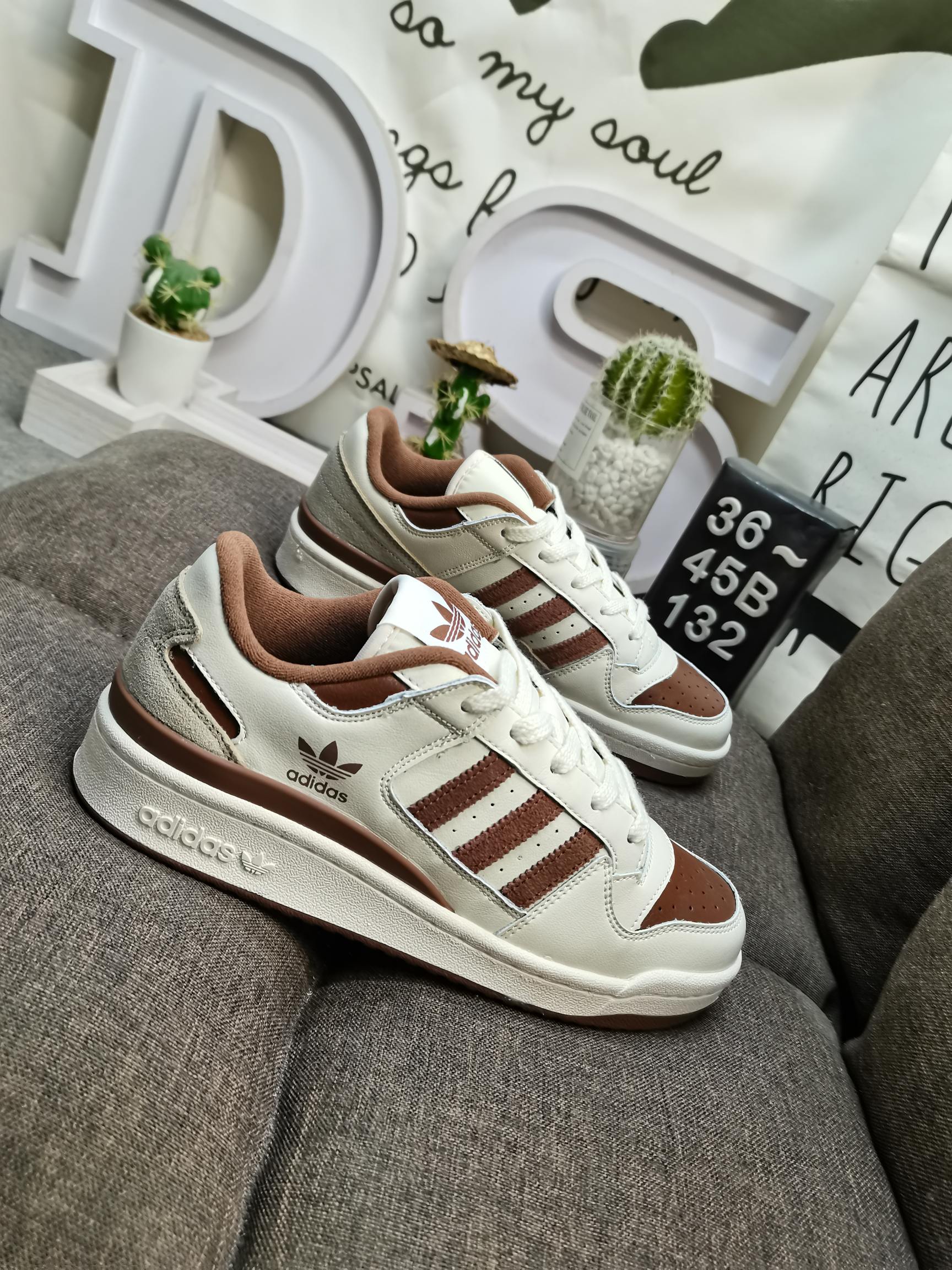 男女鞋36-45码带半码阿迪达斯AdidasForum84Low低帮百搭潮流休闲运动板鞋以复古篮球鞋的外