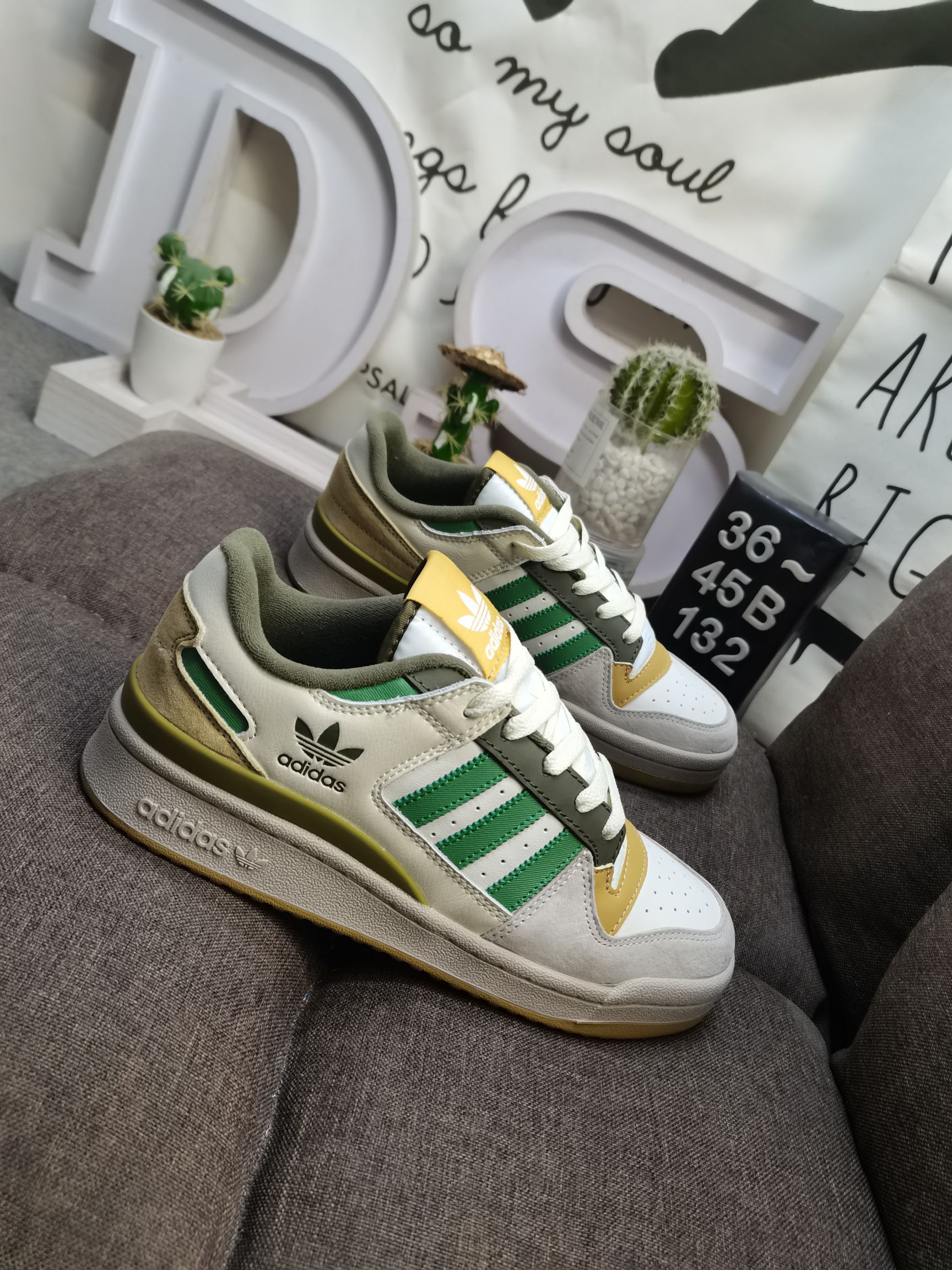 男女鞋36-45码带半码阿迪达斯AdidasForum84Low低帮百搭潮流休闲运动板鞋以复古篮球鞋的外