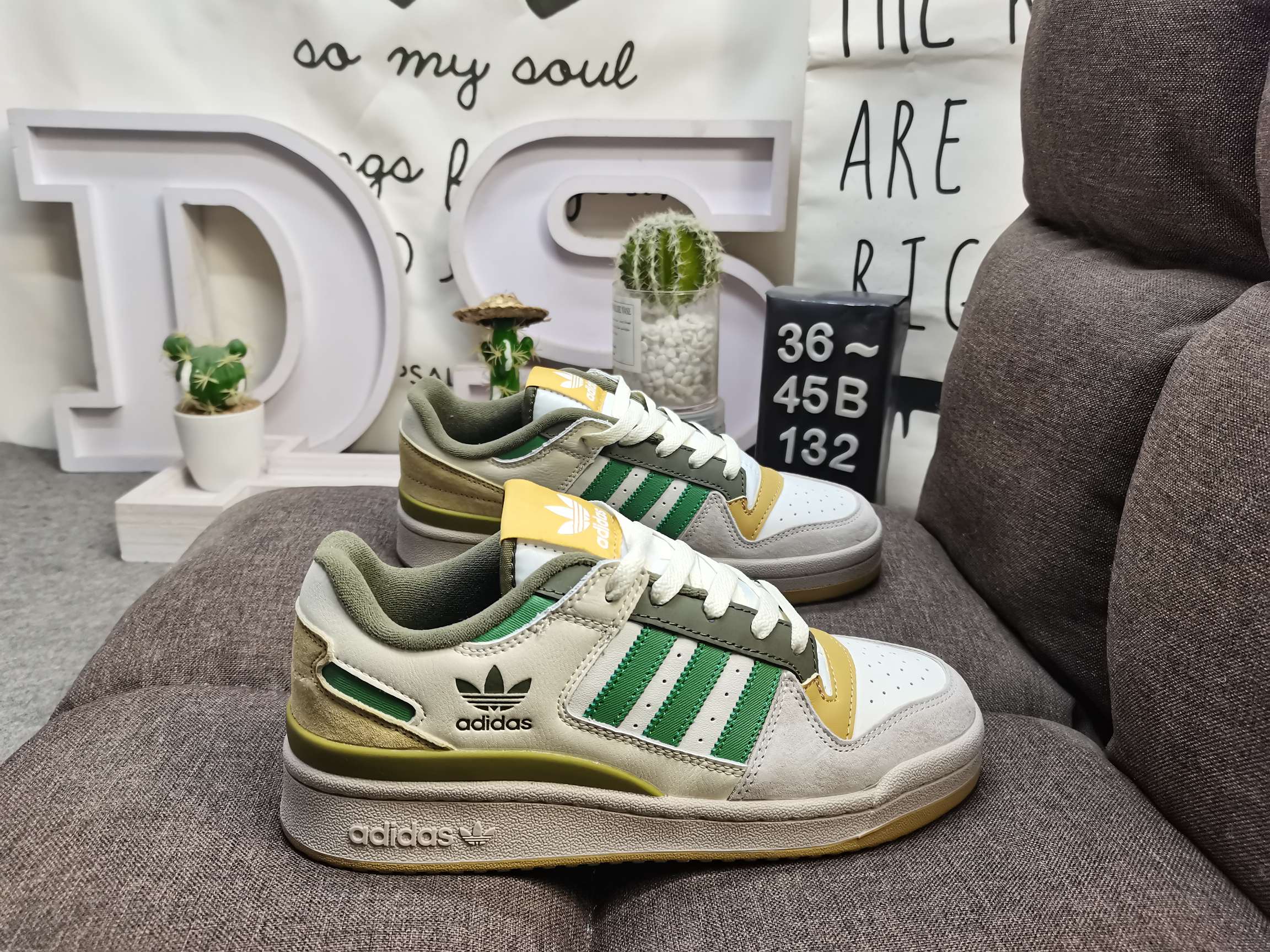 男女鞋36-45码带半码阿迪达斯AdidasForum84Low低帮百搭潮流休闲运动板鞋以复古篮球鞋的外