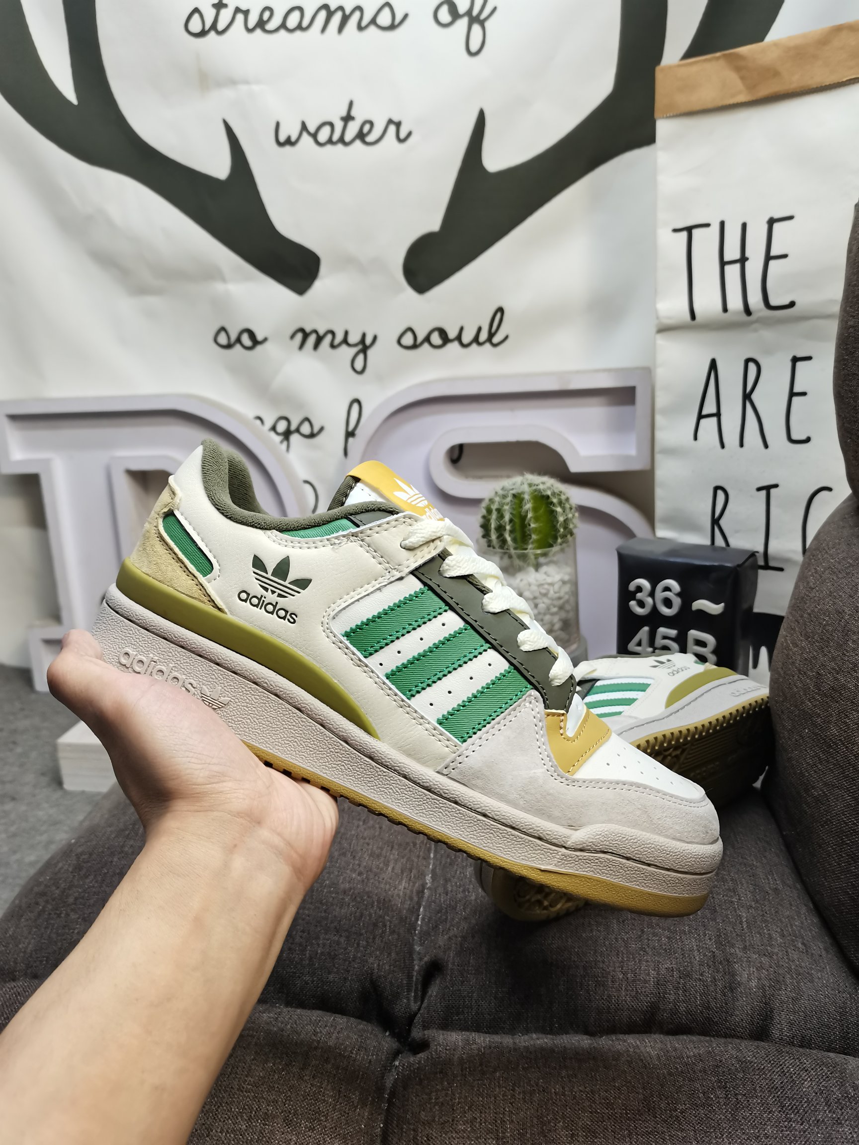 男女鞋36-45码带半码阿迪达斯AdidasForum84Low低帮百搭潮流休闲运动板鞋以复古篮球鞋的外