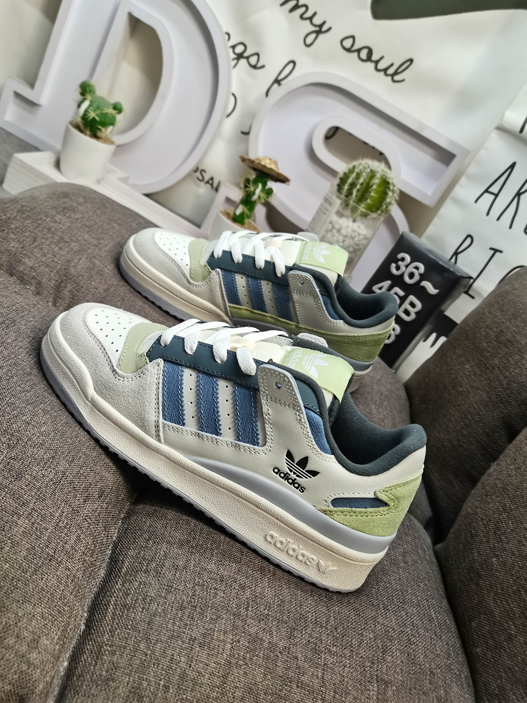 男女鞋36-45码带半码阿迪达斯AdidasForum84Low低帮百搭潮流休闲运动板鞋以复古篮球鞋的外