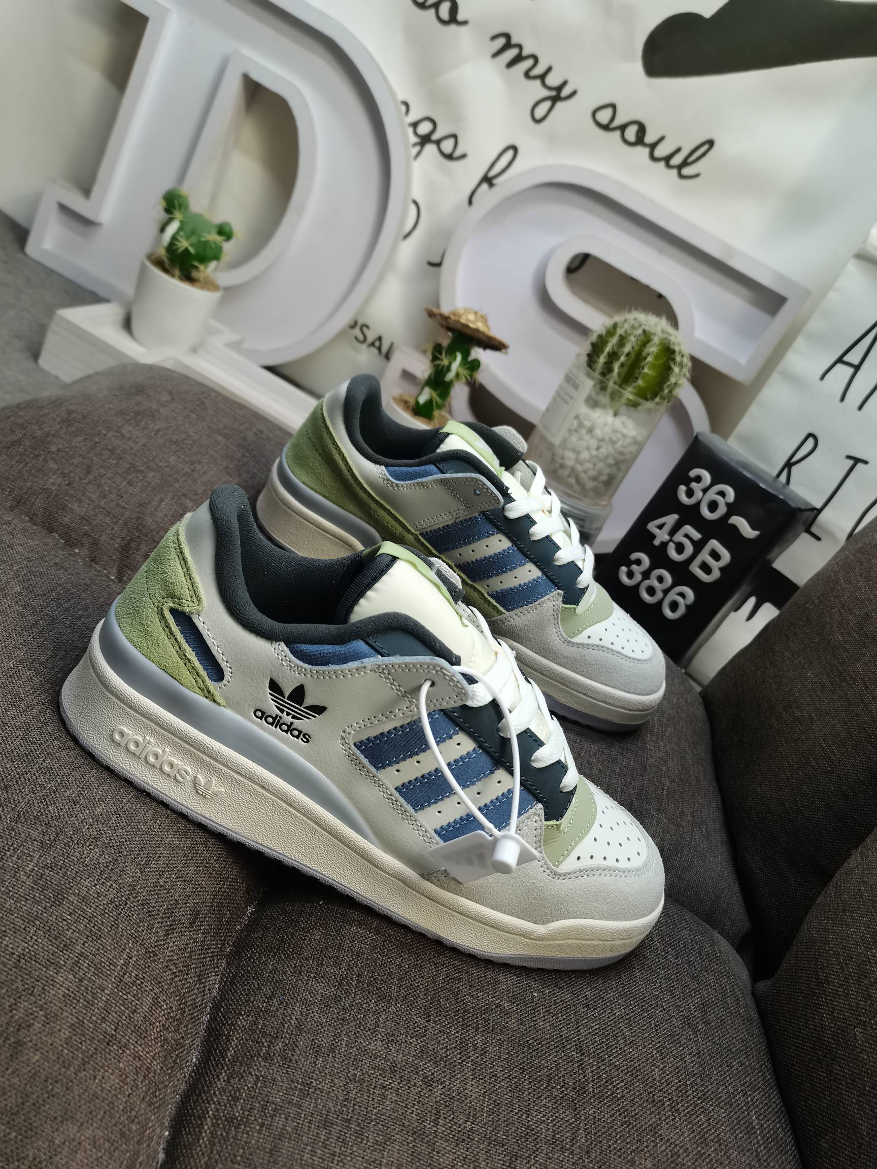 男女鞋36-45码带半码阿迪达斯AdidasForum84Low低帮百搭潮流休闲运动板鞋以复古篮球鞋的外