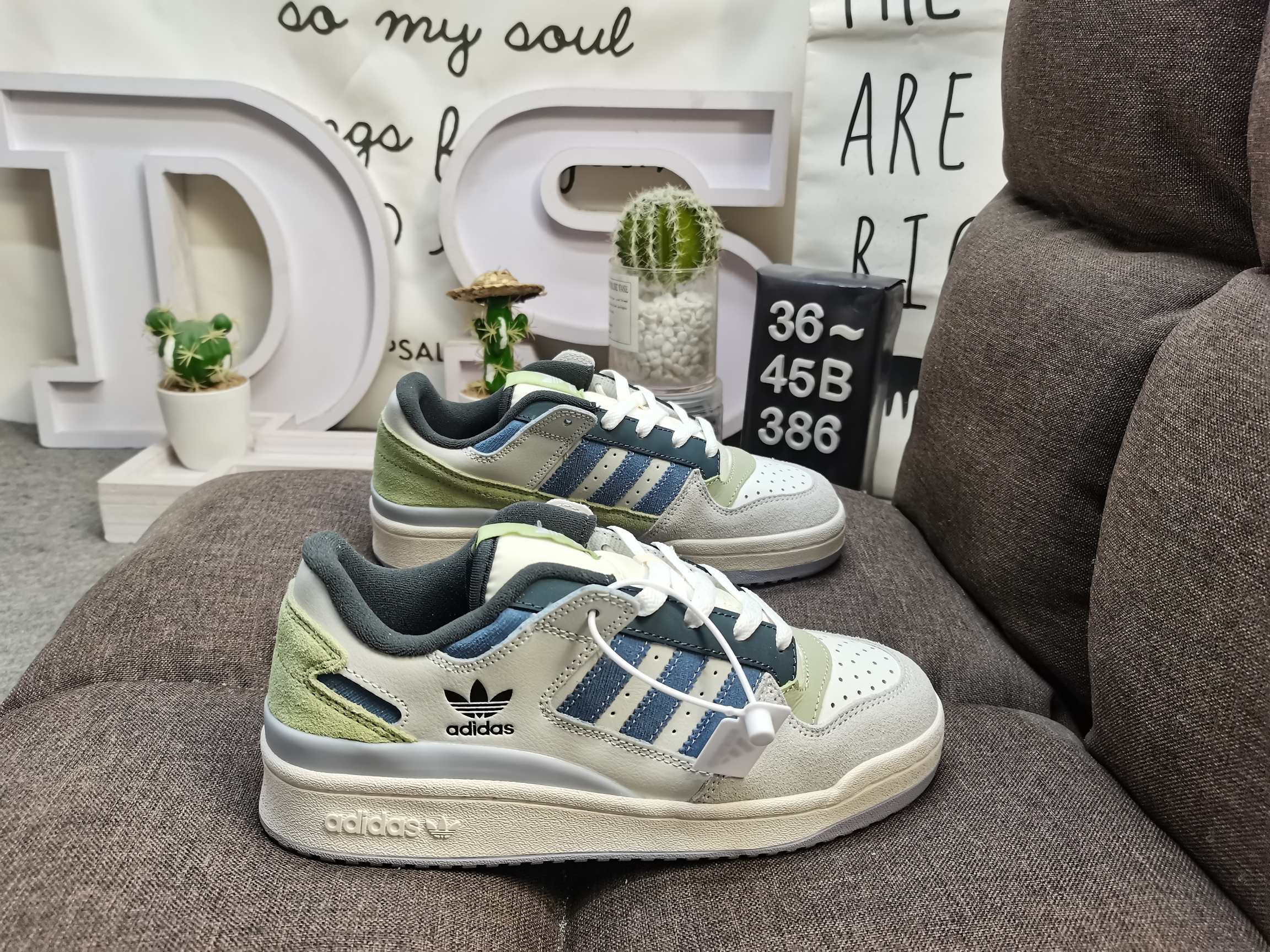 男女鞋36-45码带半码阿迪达斯AdidasForum84Low低帮百搭潮流休闲运动板鞋以复古篮球鞋的外