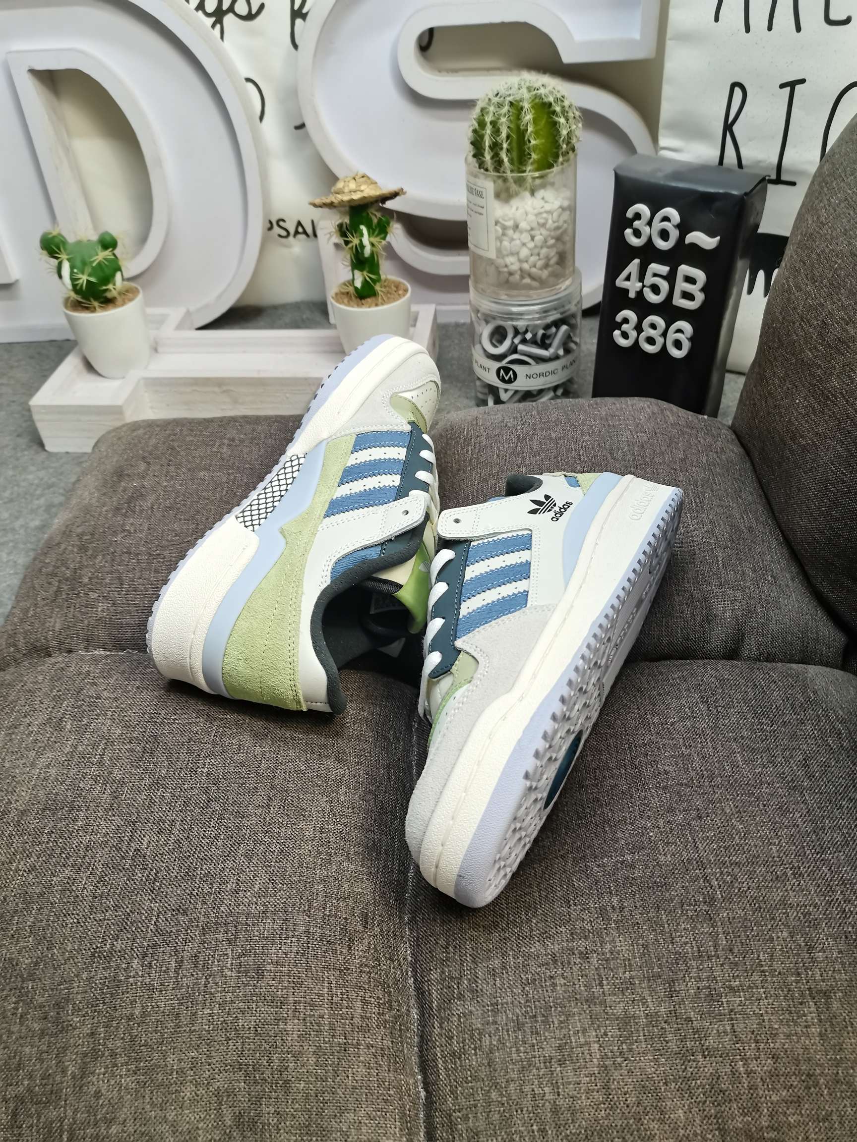 男女鞋36-45码带半码阿迪达斯AdidasForum84Low低帮百搭潮流休闲运动板鞋以复古篮球鞋的外