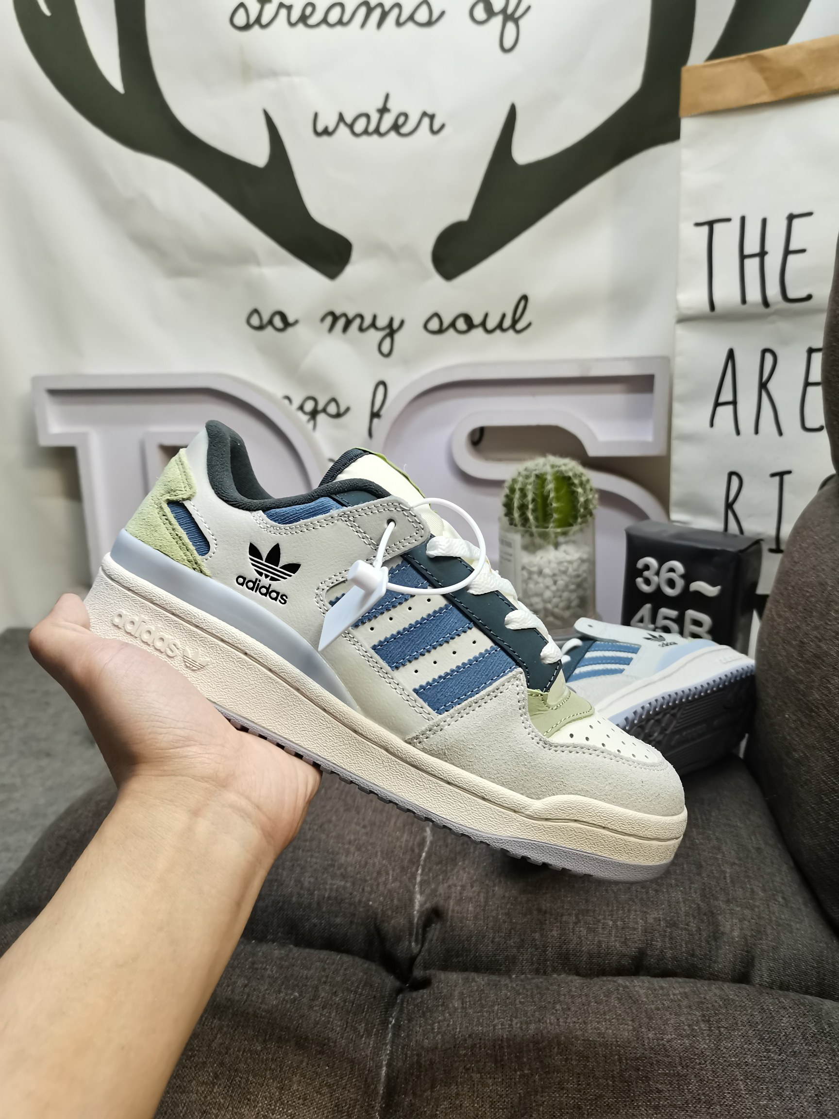 男女鞋36-45码带半码阿迪达斯AdidasForum84Low低帮百搭潮流休闲运动板鞋以复古篮球鞋的外