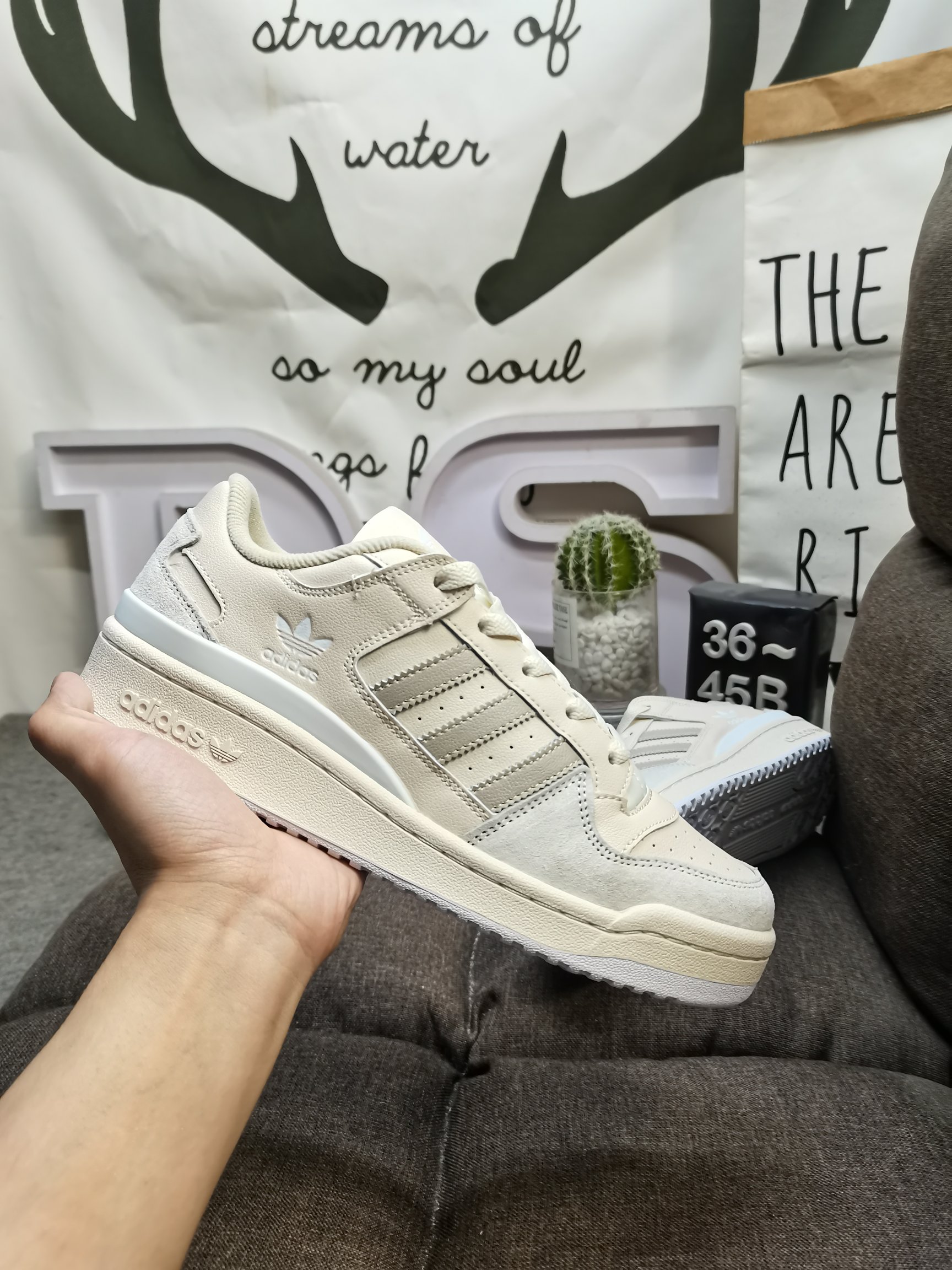 男女鞋36-45码带半码阿迪达斯AdidasForum84Low低帮百搭潮流休闲运动板鞋以复古篮球鞋的外