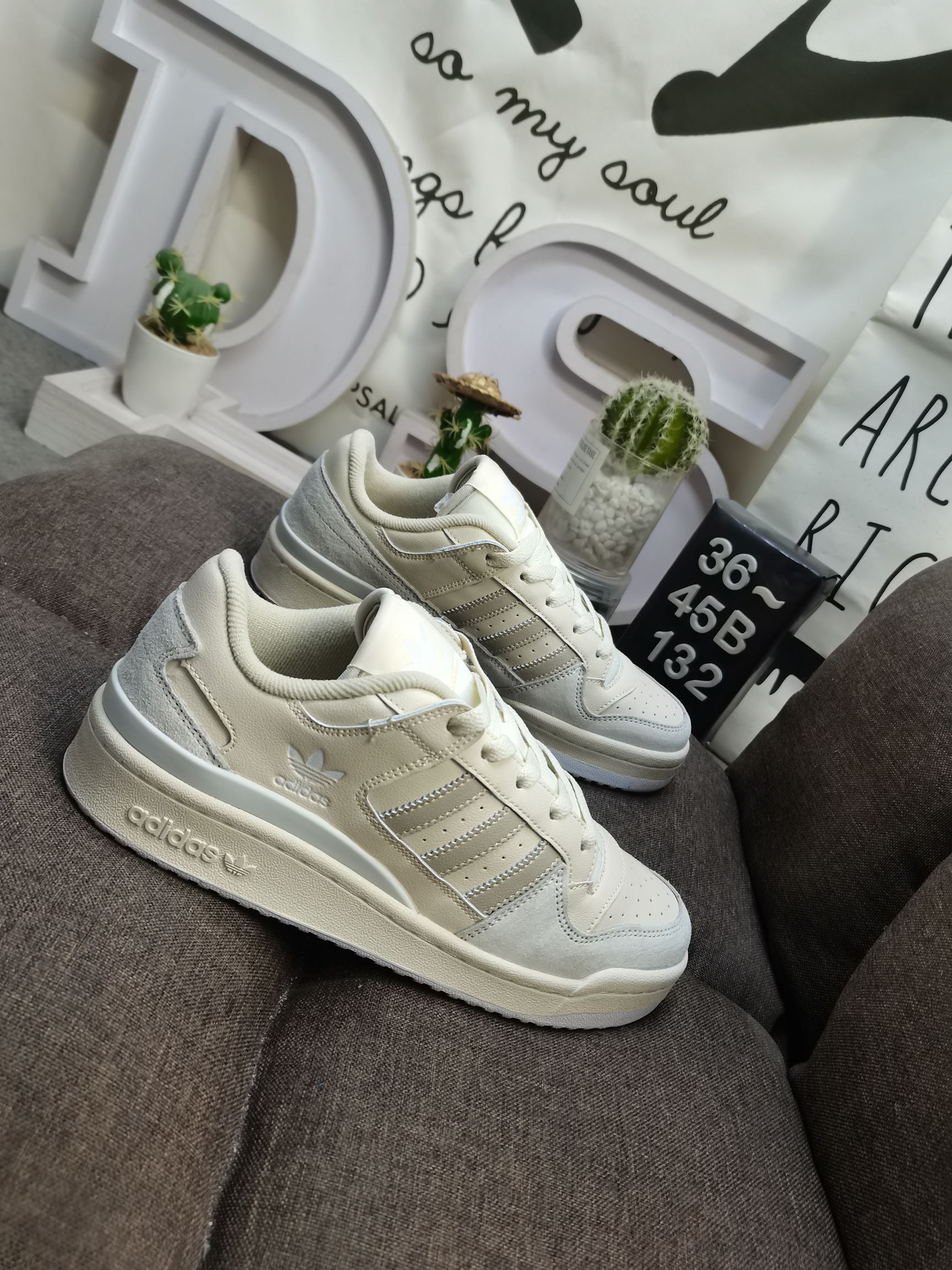 男女鞋36-45码带半码阿迪达斯AdidasForum84Low低帮百搭潮流休闲运动板鞋以复古篮球鞋的外